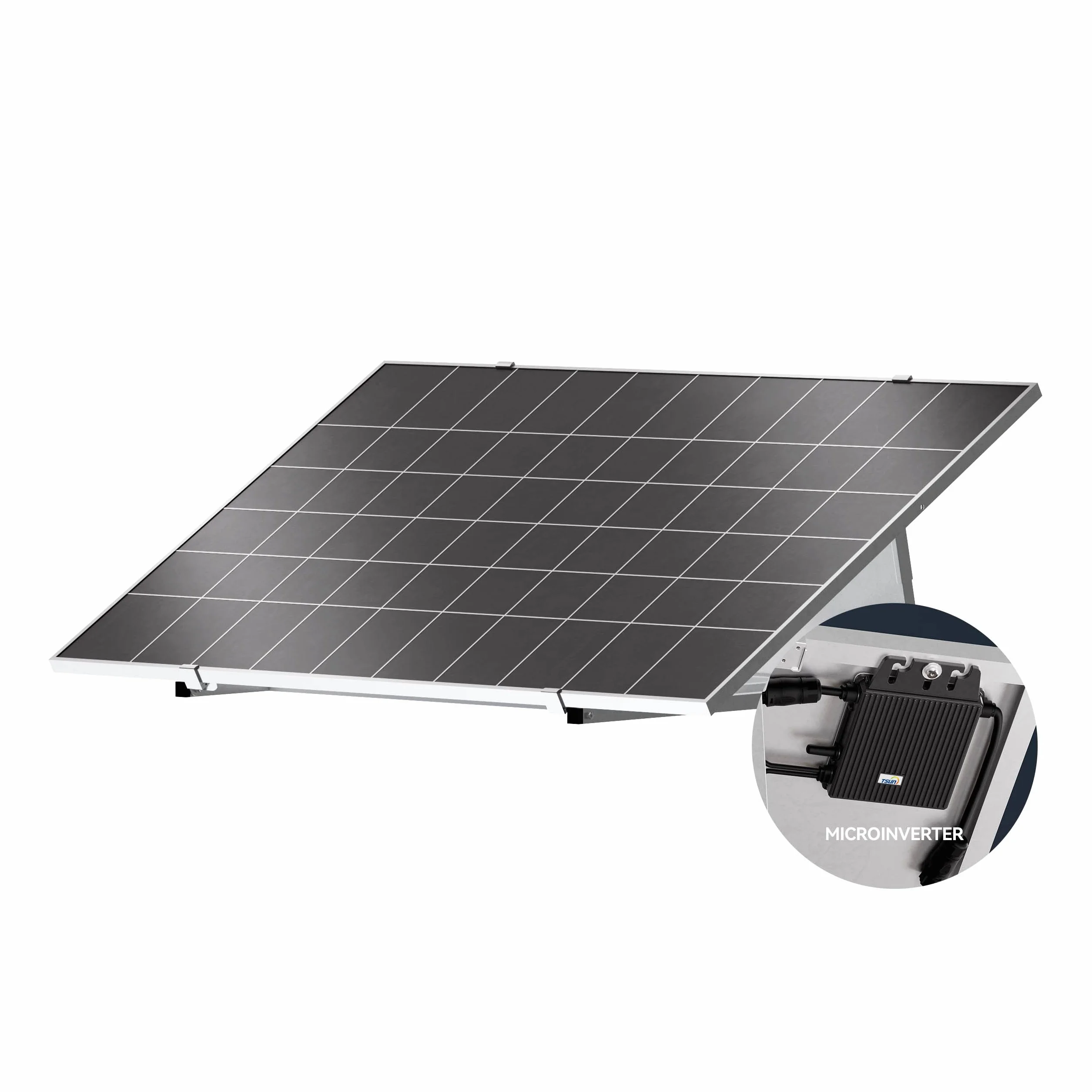 Kit fotovoltaico Plug & Play 400W con microinverter 300W pieghevole da giardino
