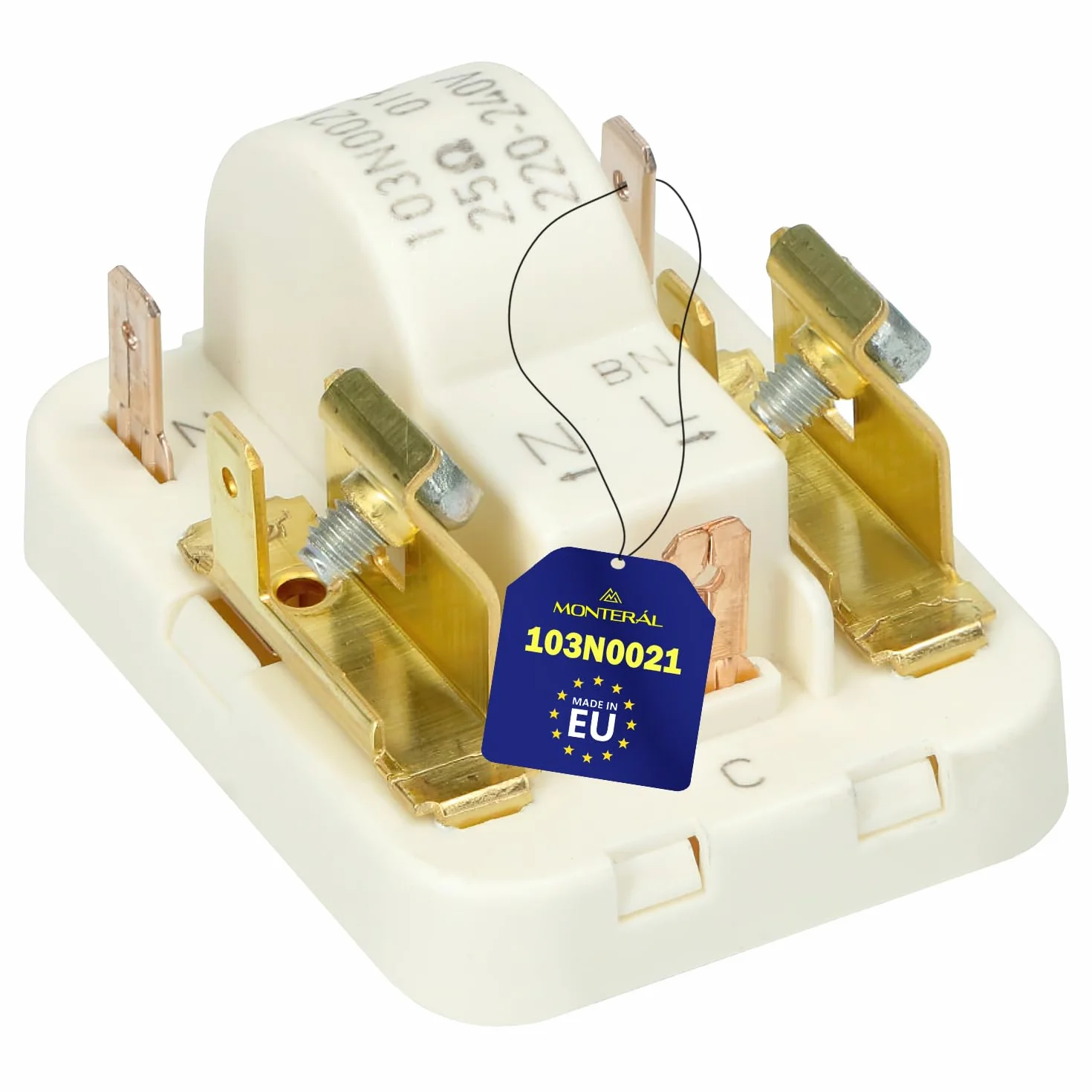Rele di Protezione Motore del Compressore per Frigorifero 103N0021 per Danfoss - MADE IN EU - Garanzia di 10 Anni - MONTERAL