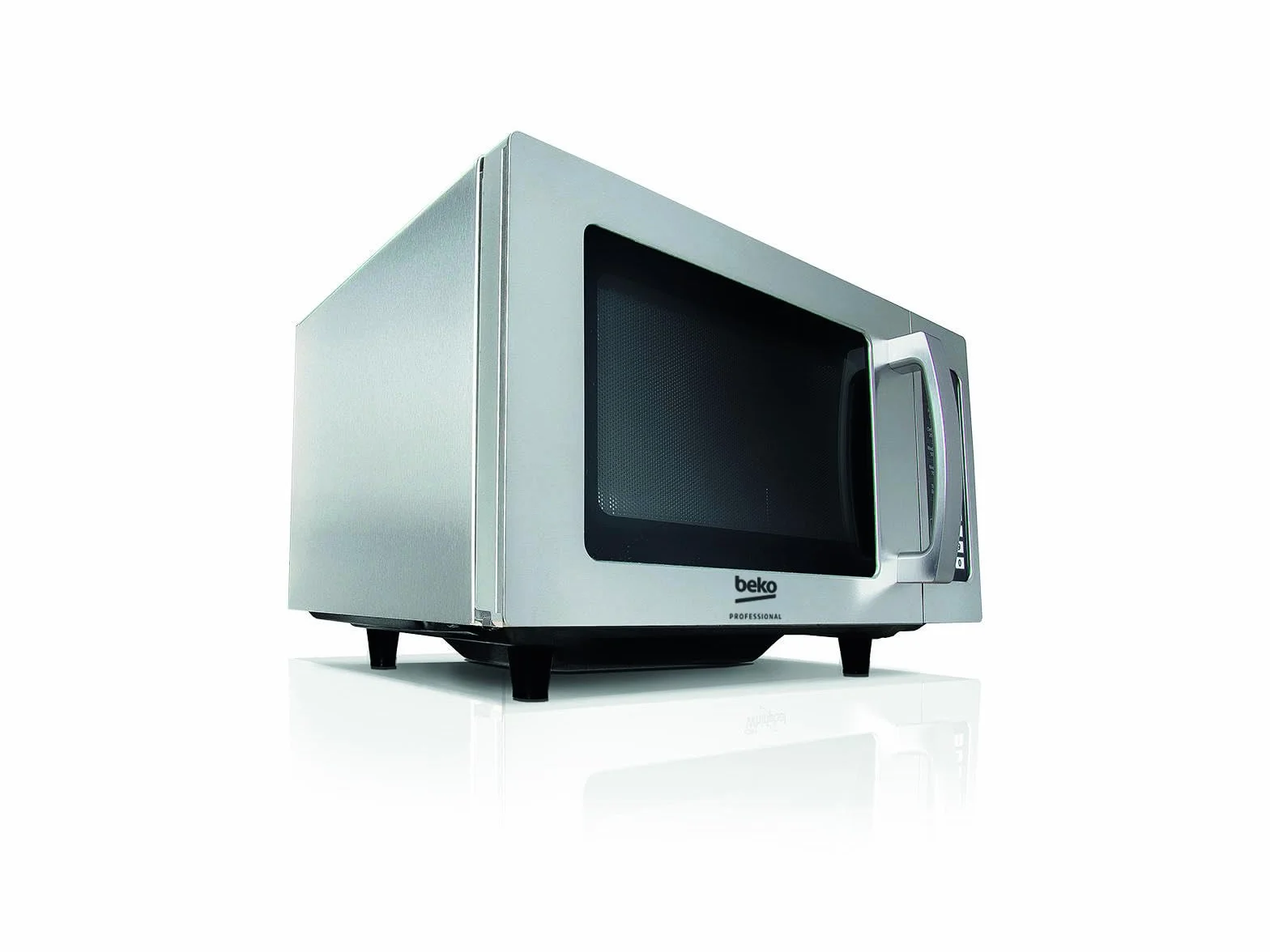 Beko Professional PRO 25IX_BP - Forno a microonde, capacità 25 litri, in acciaio inox, 36,4 x 51,1 x 31,1 cm, senza piatto girevole, finestra in ceramica