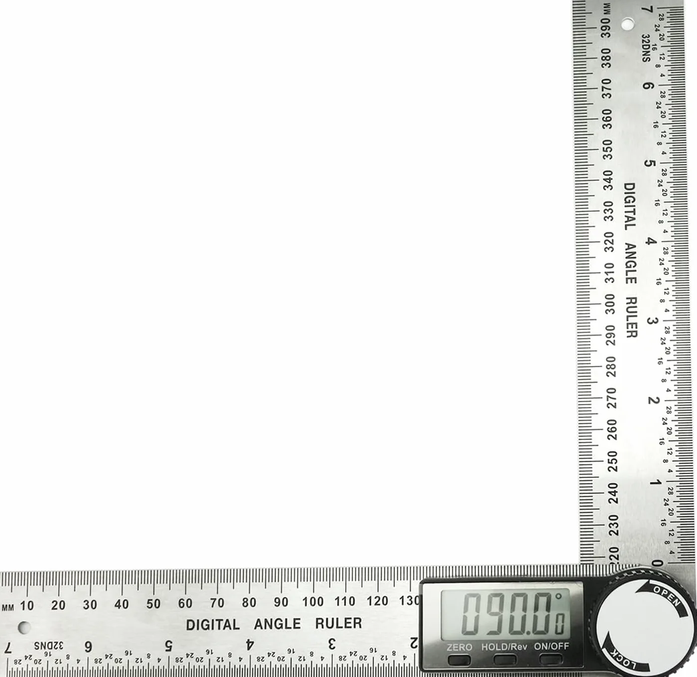 Protractor Digital Angle Finder Protractor, Digital Protractor 7 pollici/200 mm acciaio inox con display LCD per falegnami/lavorazione del legno (batteria inclusa)