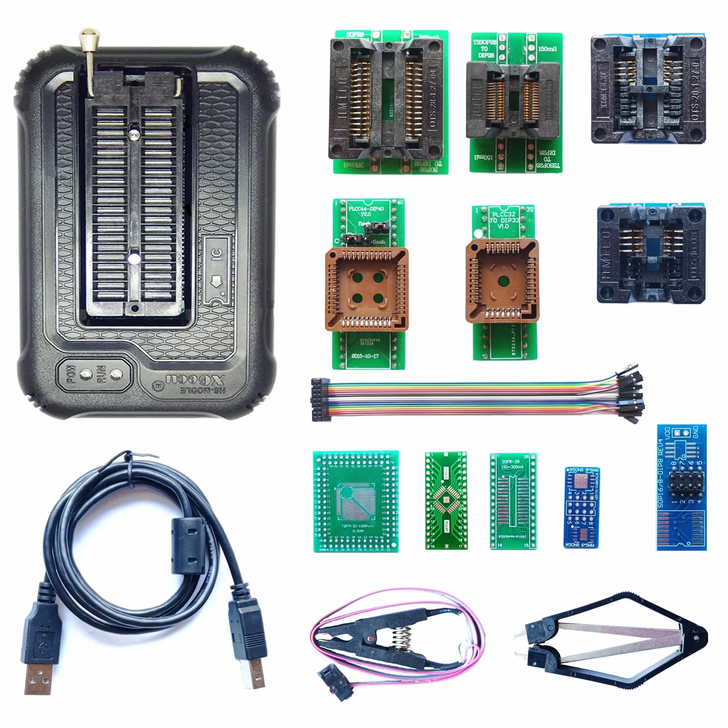 Xgecu TL866II Plus Aggiornato Xgecu T48 Programmatore 11 Adattatore t48 eprom Programmatore TL866-3G IC Bios AVR MCU SPI Nor NAND Flash EMMC Clip Socket