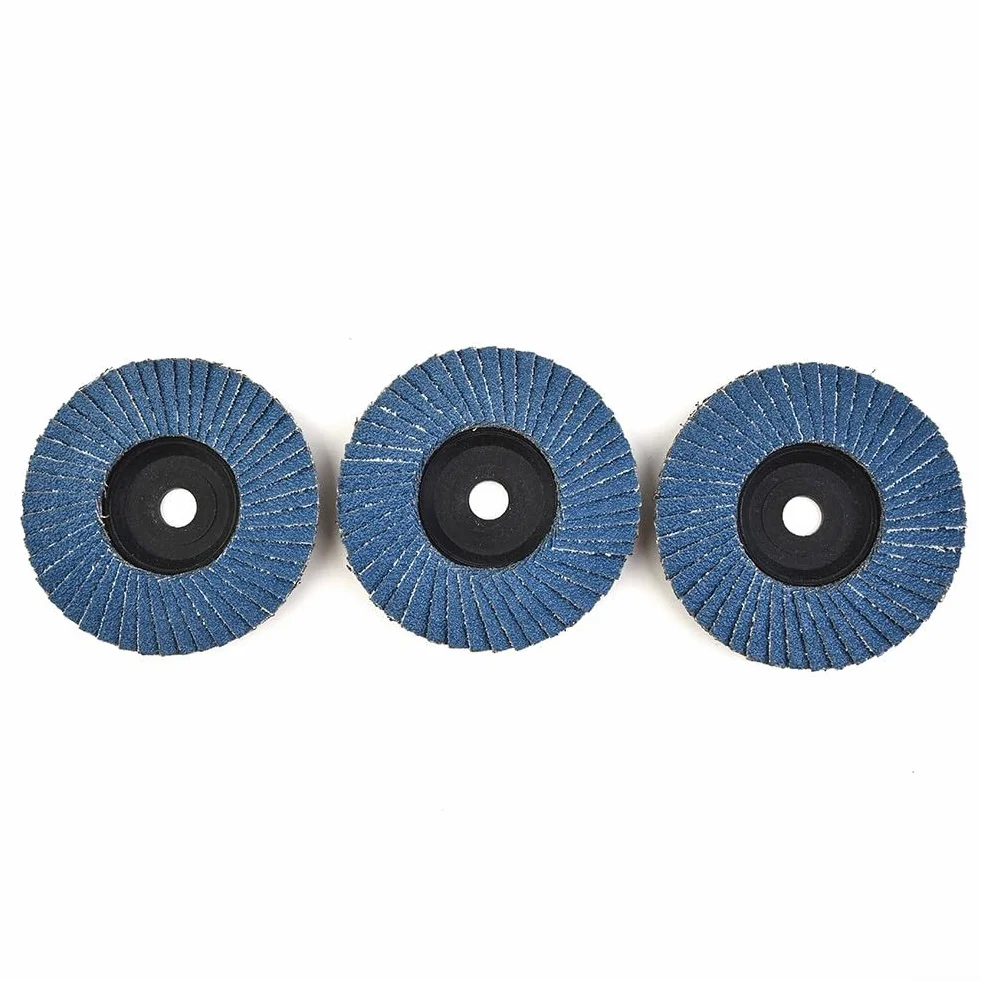Efficienti 3 dischi abrasivi da 75 mm per smerigliatrice angolare, dischi lamellari in zirconio per metallo e acciaio legato