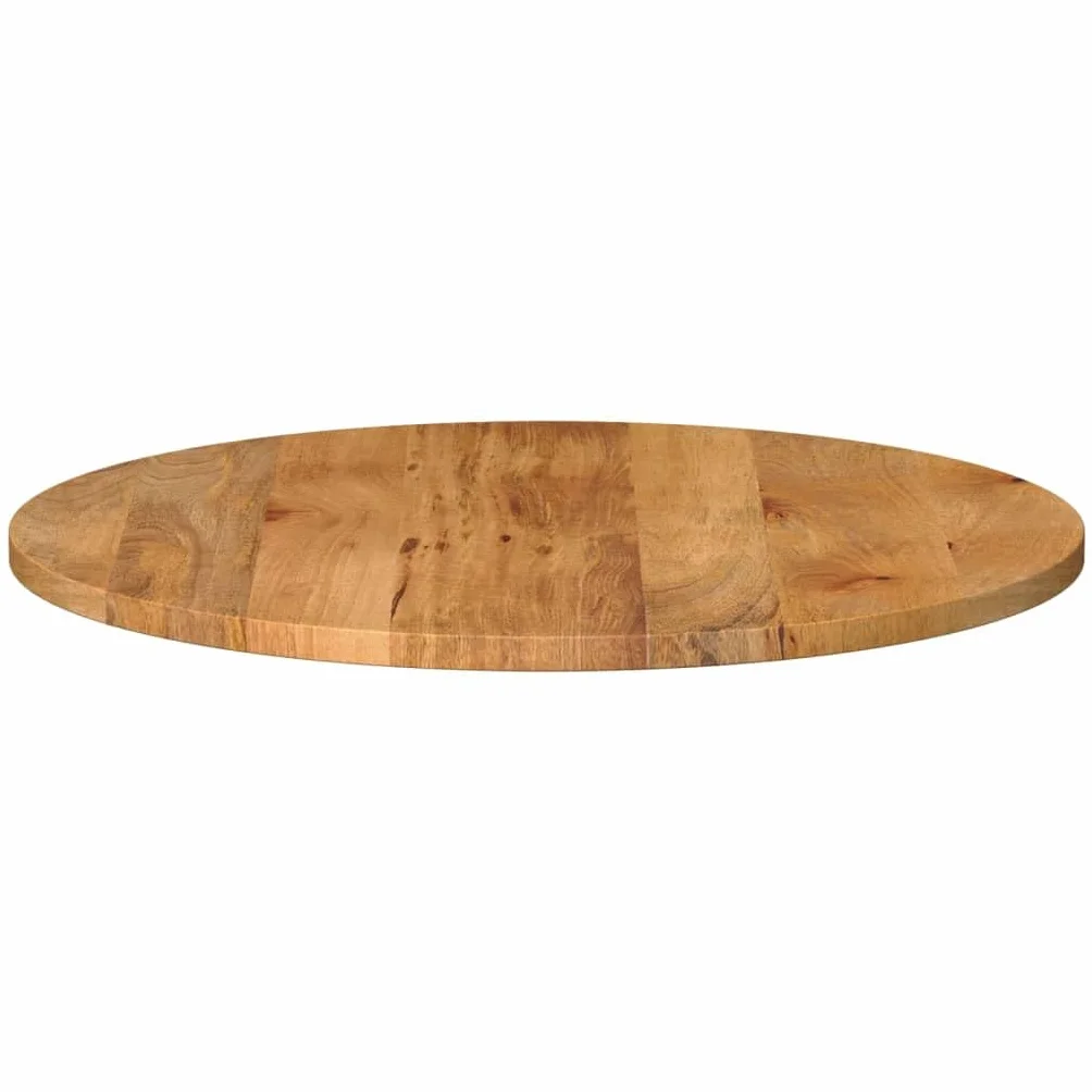 vidaXL Piano per Tavolo Ø 80x3,8 cm Rotondo in Legno Massello di Mango Piano per Tavolo Rotondo Piano Sostituzione Tavolo Piano Tavolo in Legno