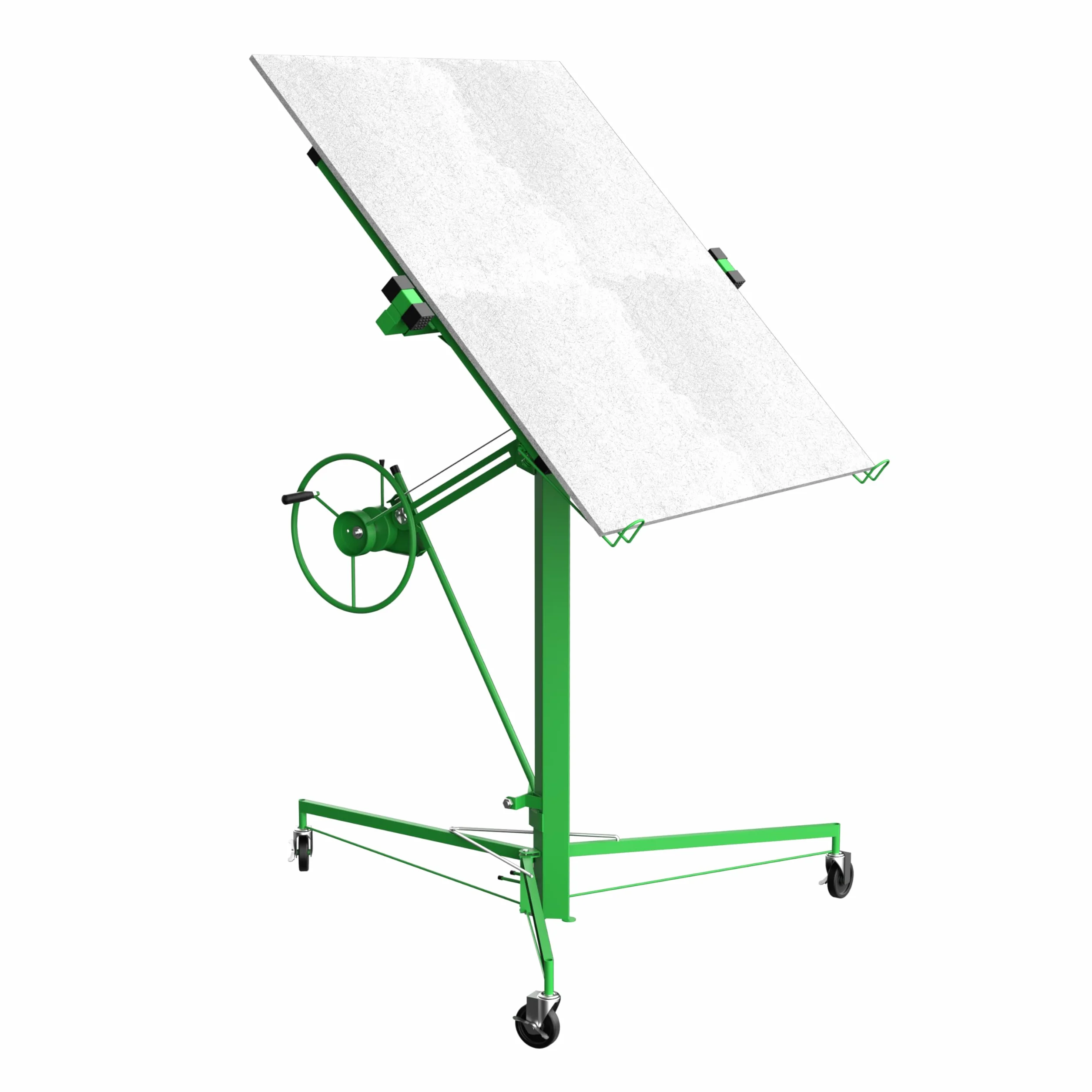 Alzalastre per cartongesso XXL TEENO,alzalastre per cartongesso,pannelli cartongesso,Regolabile In Altezza 140-325 cm, Portata Di 68 Kg,Verde