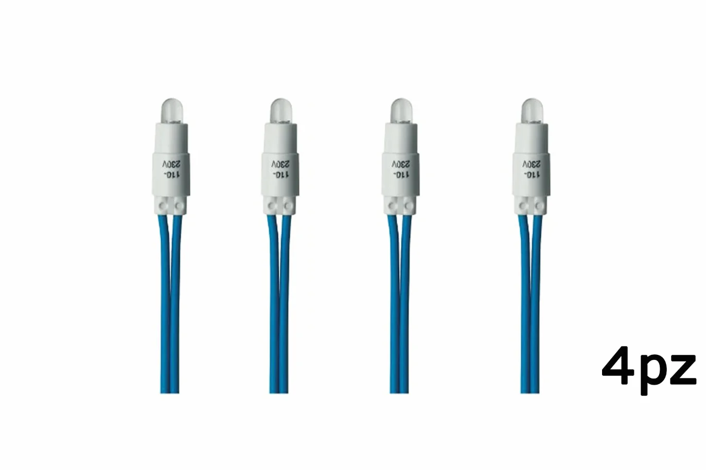 CLICLED spia LED blu 230V per interruttore luce segnalazione ampolla