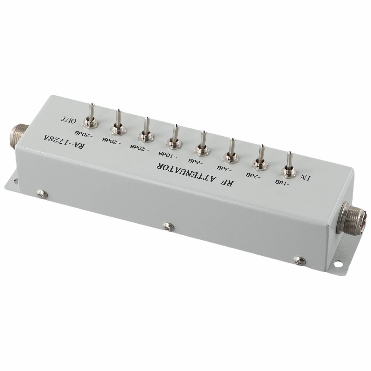 Attenuatore radio 0-82dB 50 Ohm DC-250MHz RA-1728A PL259 Connettore femmina