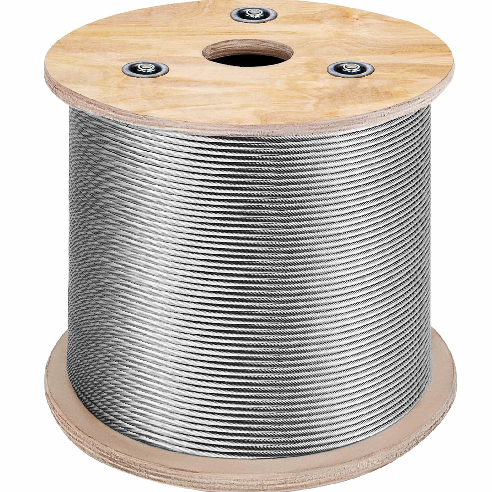 Mophorn Cavo in Acciaio Inossidabile da 150M, Cavo Metallico in Tipo Acciaio 316 Costruzione 7x7, La Fune Metallica da 1433 Libbre Resistente alla Corrosione e allo Strappo per Macchinari, Industria