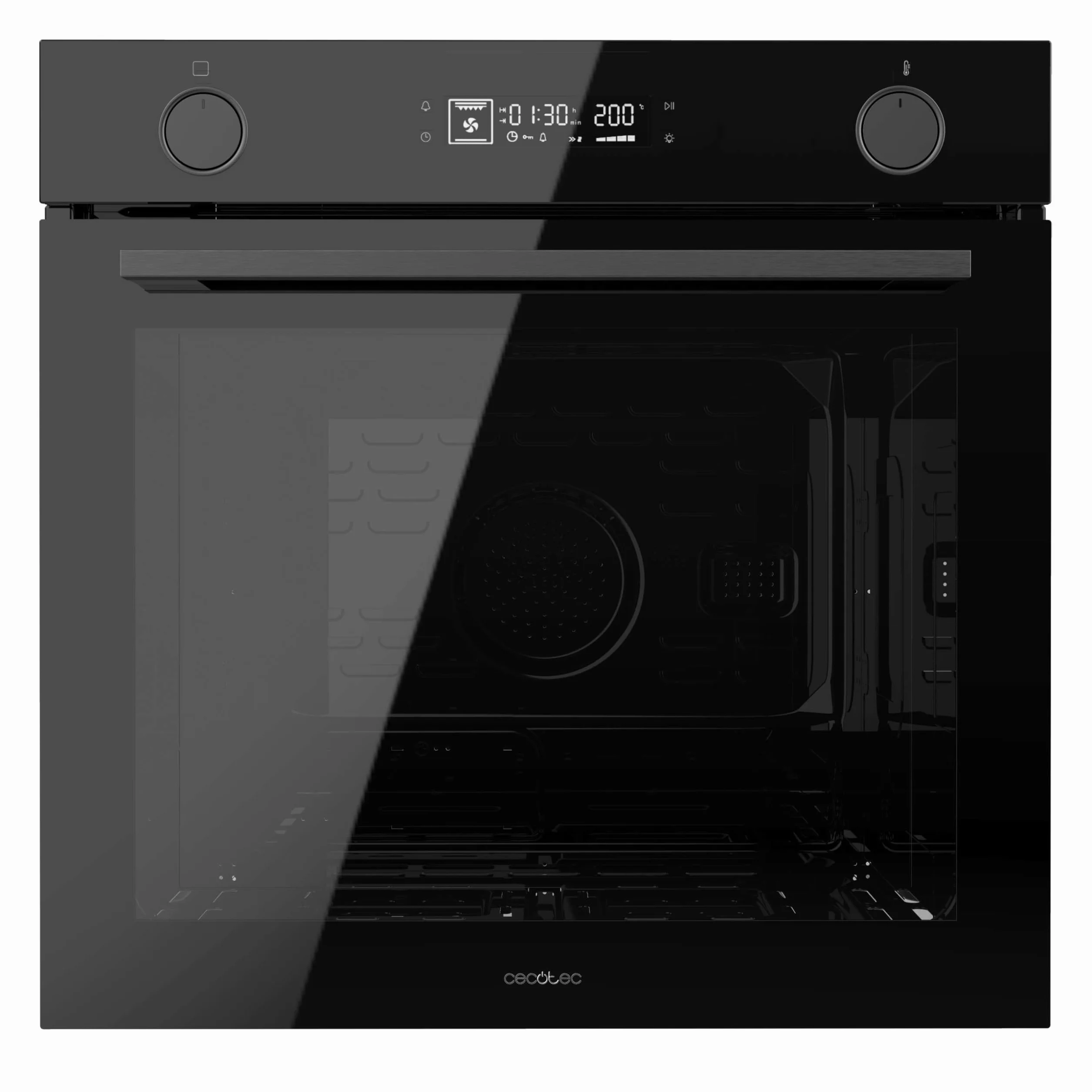 Cecotec Forno Multifunzione da Incasso - Air Fryer Bolero Hexa Af326000 Glass Black A. 2800W, 73L, 12 Funzioni, Basso Consumo, Steam Base XXL, Steam Assist, Steam Easyclean, Pizza Master, Modalità Eco