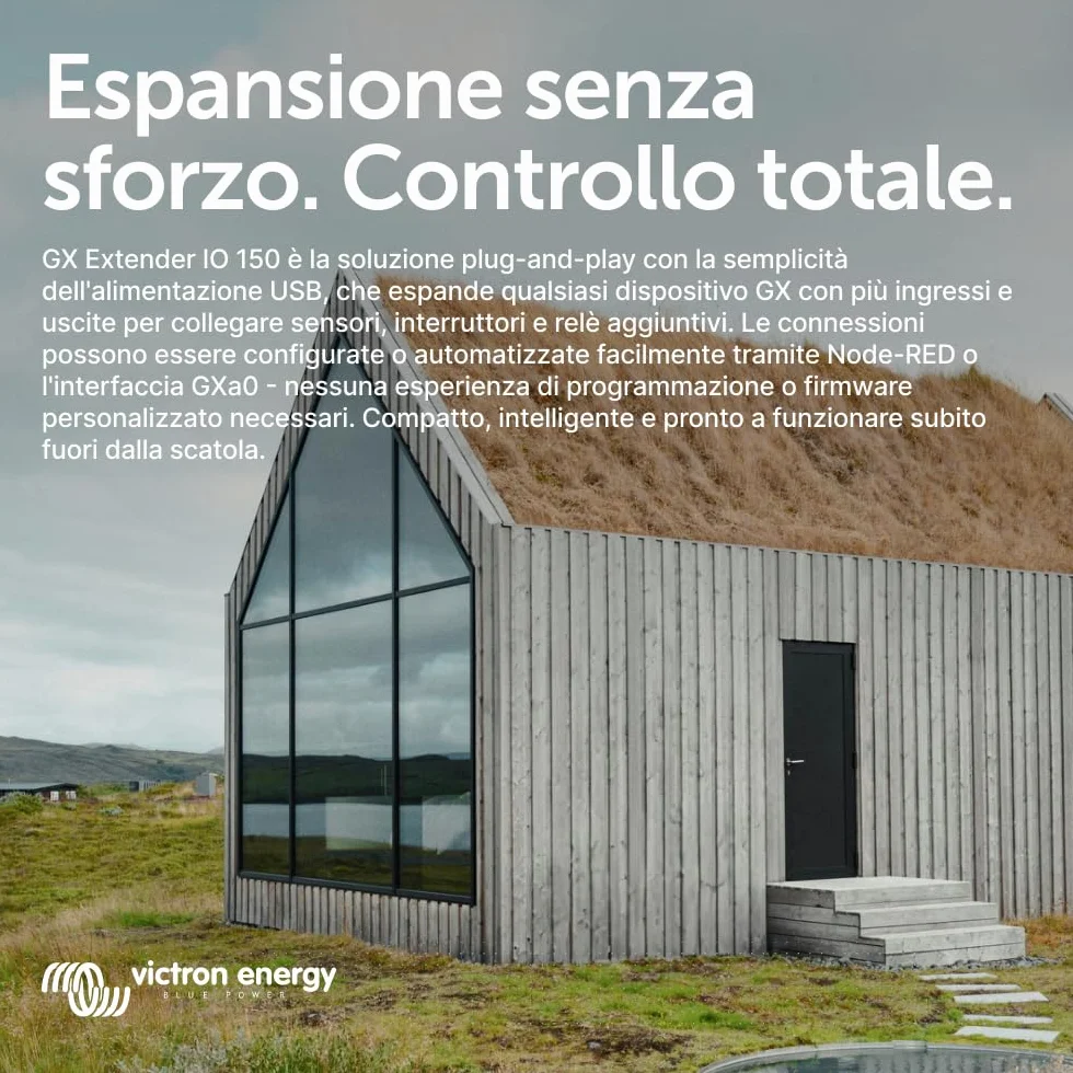 Victron Energy Estensore IO GX 150 - Modulo di Espansione Controllo e Monitoraggio USB - Plug and Play