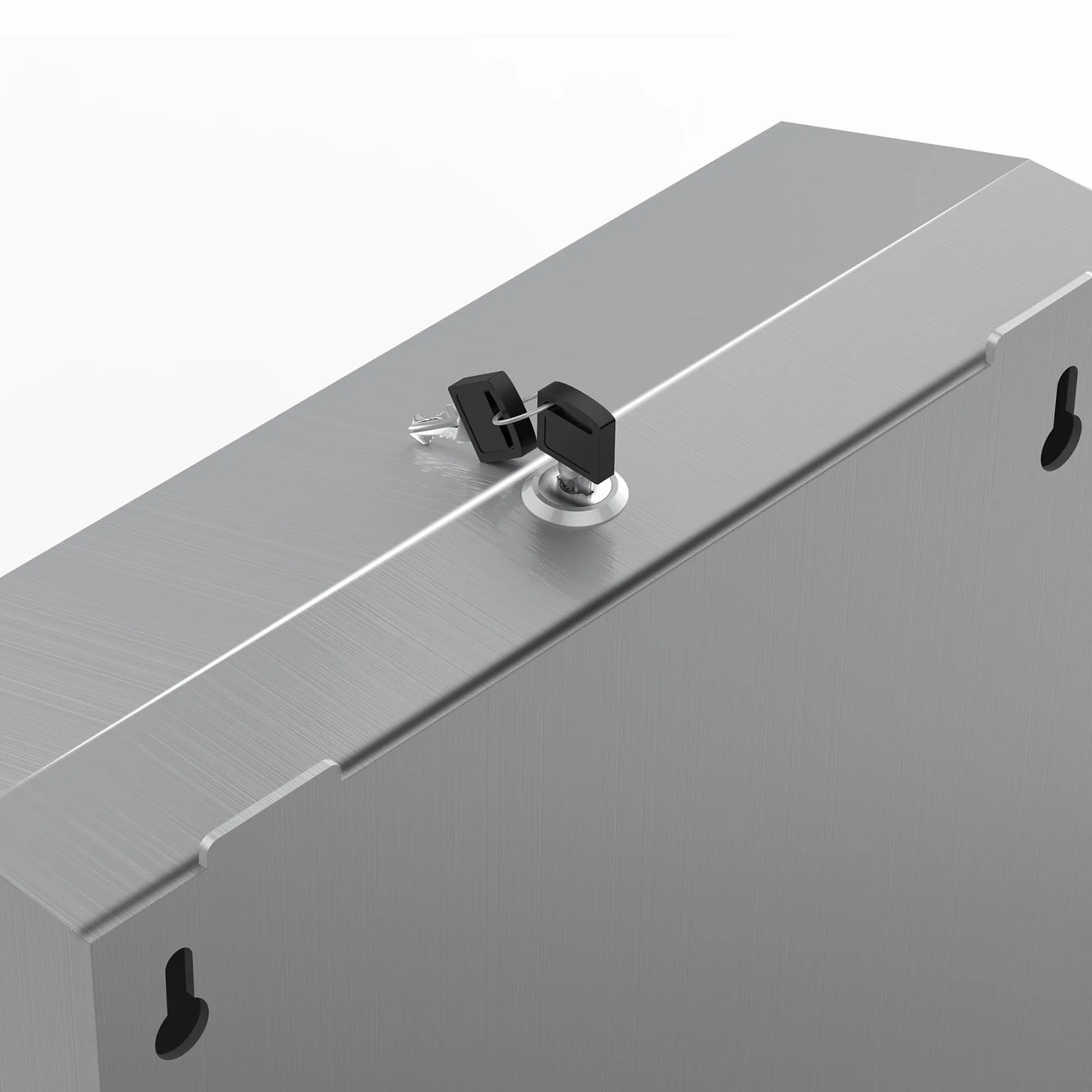 NICEME Distributore Asciugamani Carta Acciaio Inox 350-550 Fogli Argento