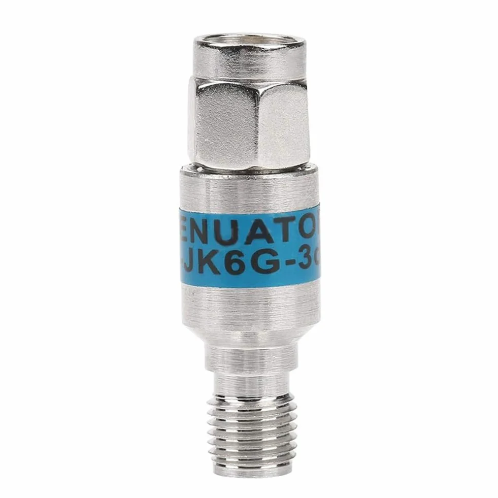 Attenuatore SMA da 2 W DC-6 GHz, da SMA a femmina 50 Ohm coassiale, per telecomunicazioni 10 dB