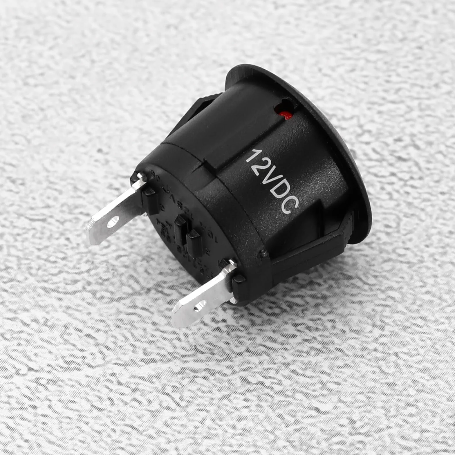 EMSea 4 pezzi Indicatore LED rosso DC 12V 20mm per montaggio su pannello auto