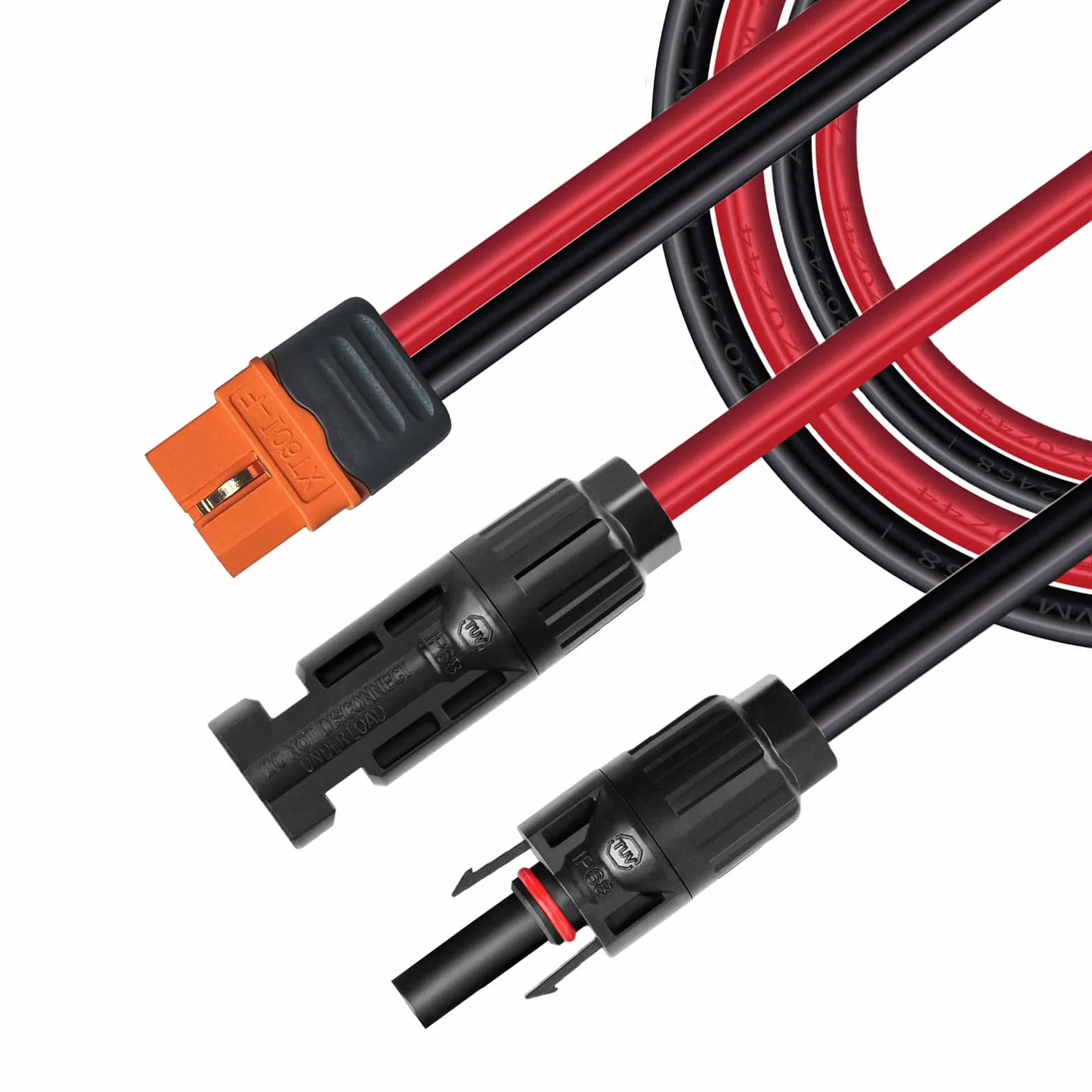 Cavo di ricarica solare spina solare a XT60i Adattatore,XT60i-F Connettore solare Collegamento dei pannelli solari 12AWG Cavo per Generatore Solare, Centrali Elettriche Portatili, (5M)