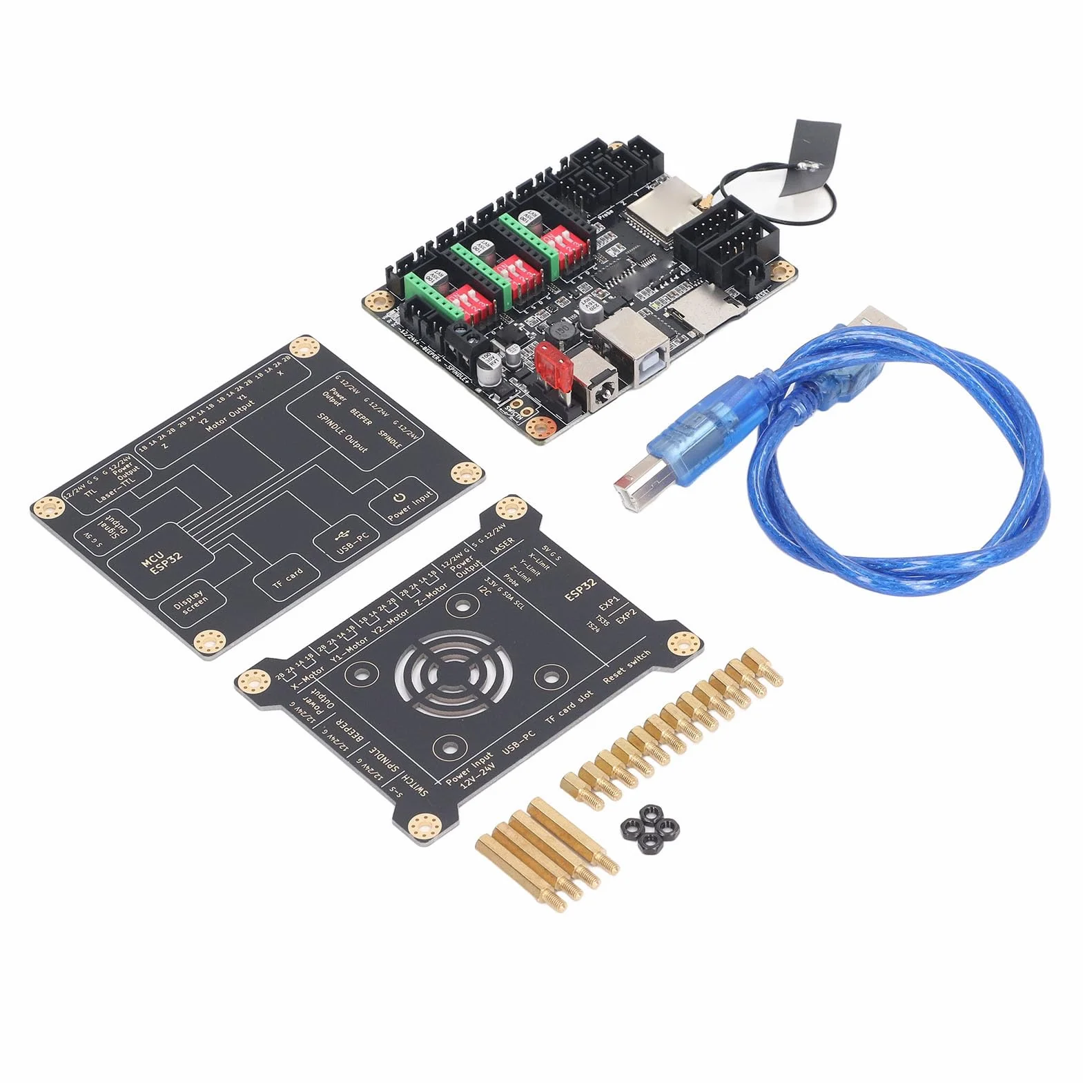 Scheda Madre MKS DLC32, Controllo Offline per Macchine per Incisione, 32 Bit, WiFi/BT, Touch Screen da 2,4/3,5 Pollici, Supporta il Controllo della Pagina Web e (Scheda madre e