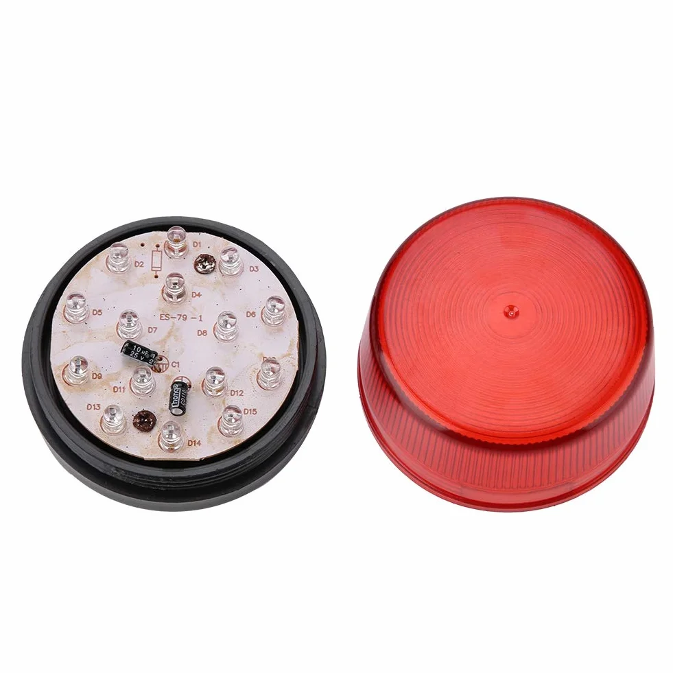 Emergenza Led Lampeggiante Strobe Warning Light Lamp Beacon Luce Lampeggiante Rossa Lampada Lampeggiante a LED Spia di Avvertimento del Segnale Stroboscopico di Allarme di