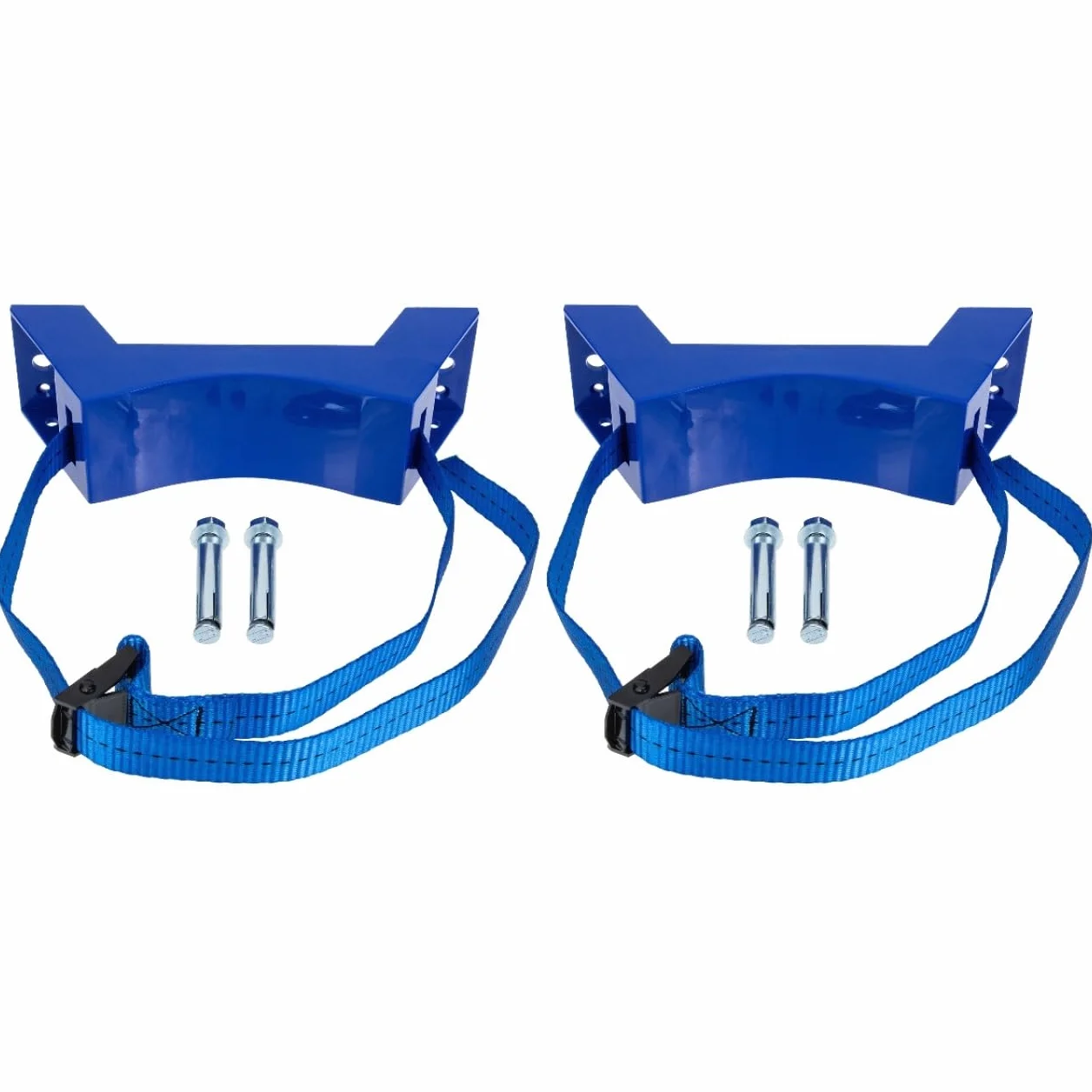 SOLUSTRE 2 set di supporti robusti in plastica, supporto cilindrico, supporto per bombole di gas, supporto da parete a cilindro