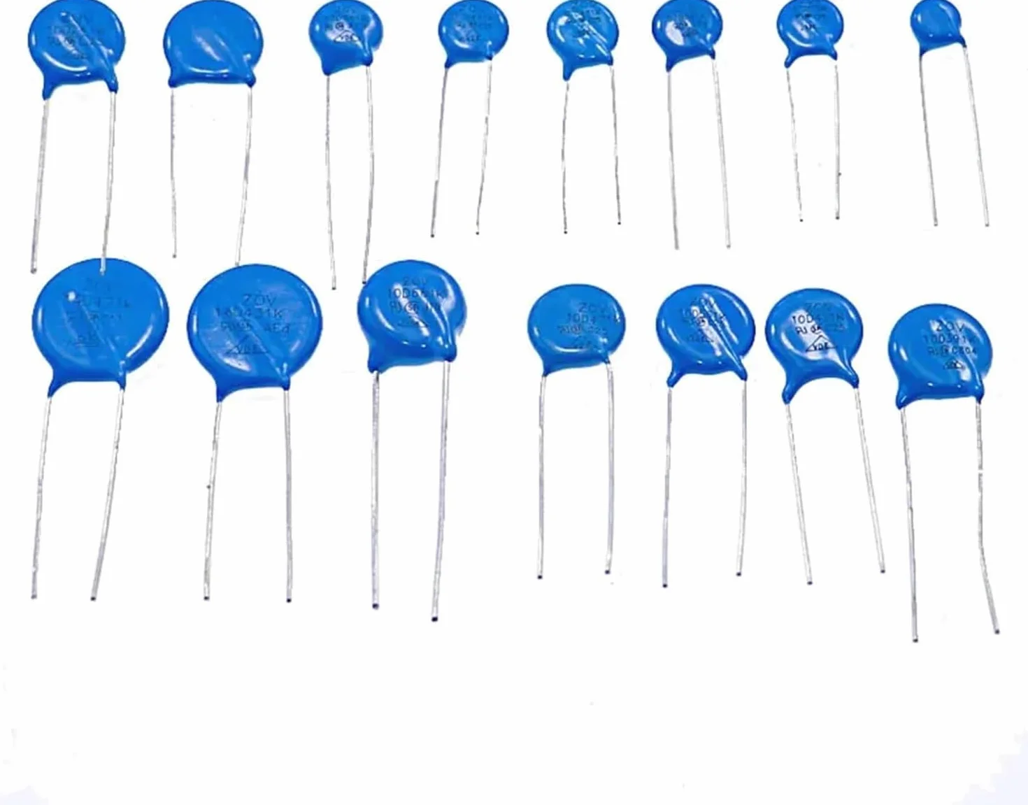 LeHang 150pcs 15value Varistor Resistor Kit 5D471K 7D471K 7D431K 10D471K 10D431K 10D241K 10D391K 14D431K 14D471K
