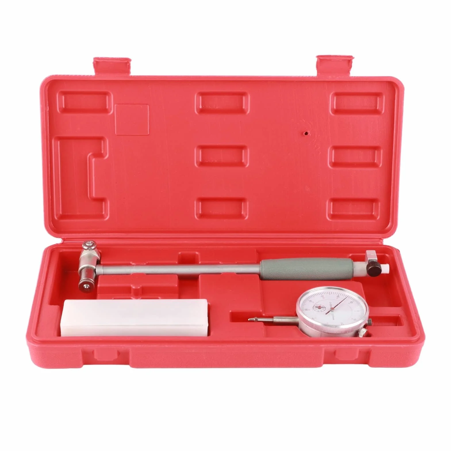 Calibro a Lancetta per Misurazione Fori Interni di Cilindri Motori da 50 a 160 mm con Precisione 0.01 mm Kit di Misurazione Completo
