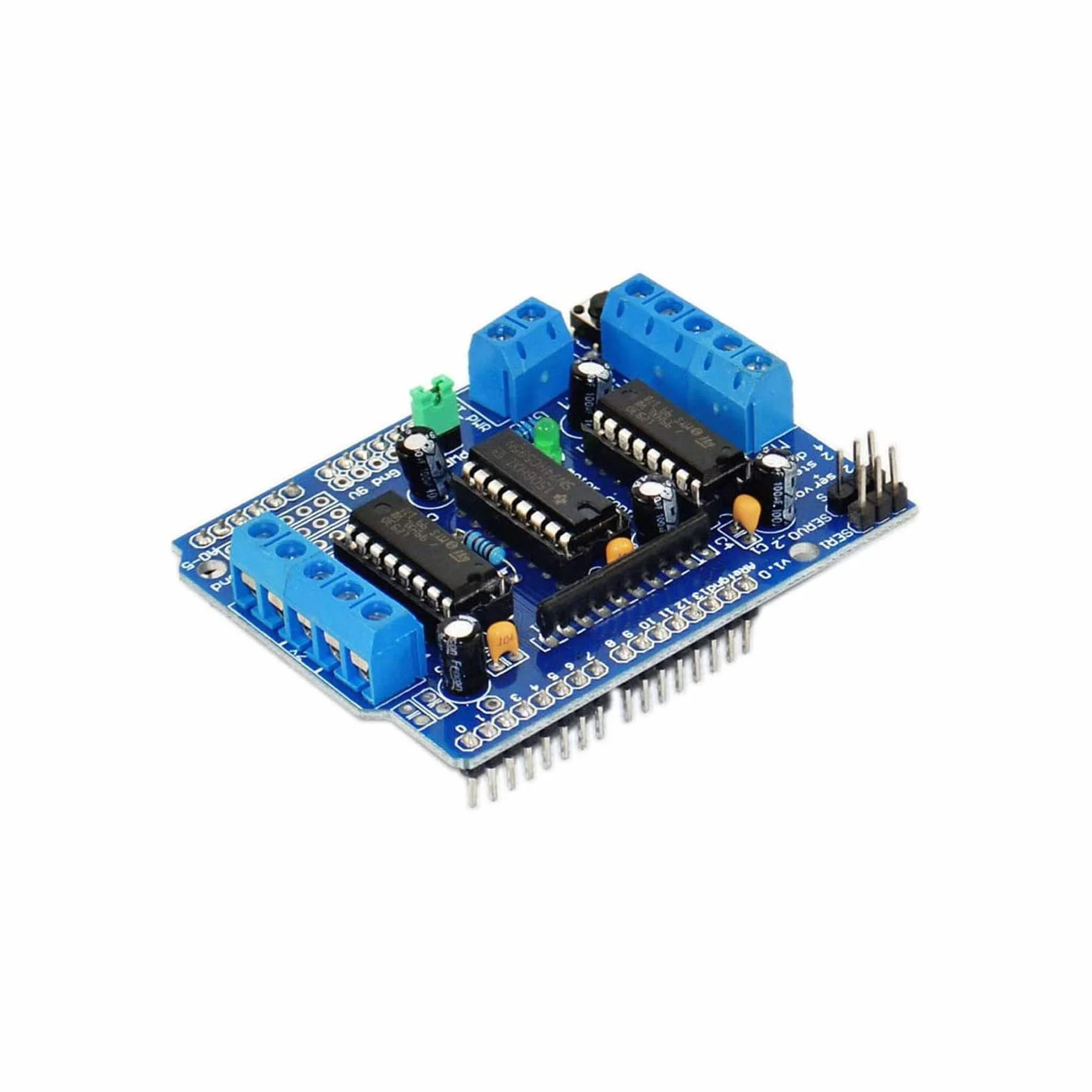 Set di 6 protezioni per driver motore CC L293D e scudi driver per motore passo-passo (schede di espansione), compatibili con Arduino Duemilanove e Raspberry Pi