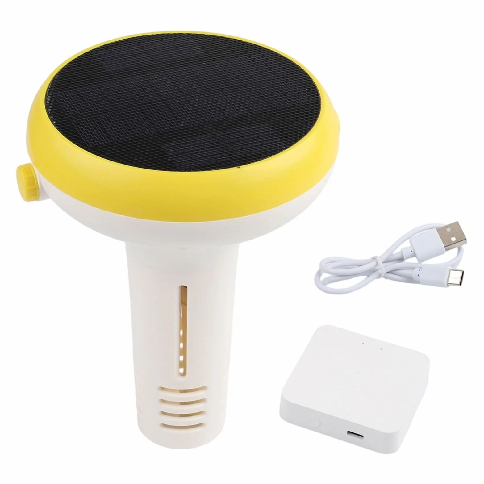 Smart Solar Tester di qualità dell'acqua PH ORP Saline Monitor Piscina IP67 Impermeabile con App Controllo 210x165mm Bianco Verde