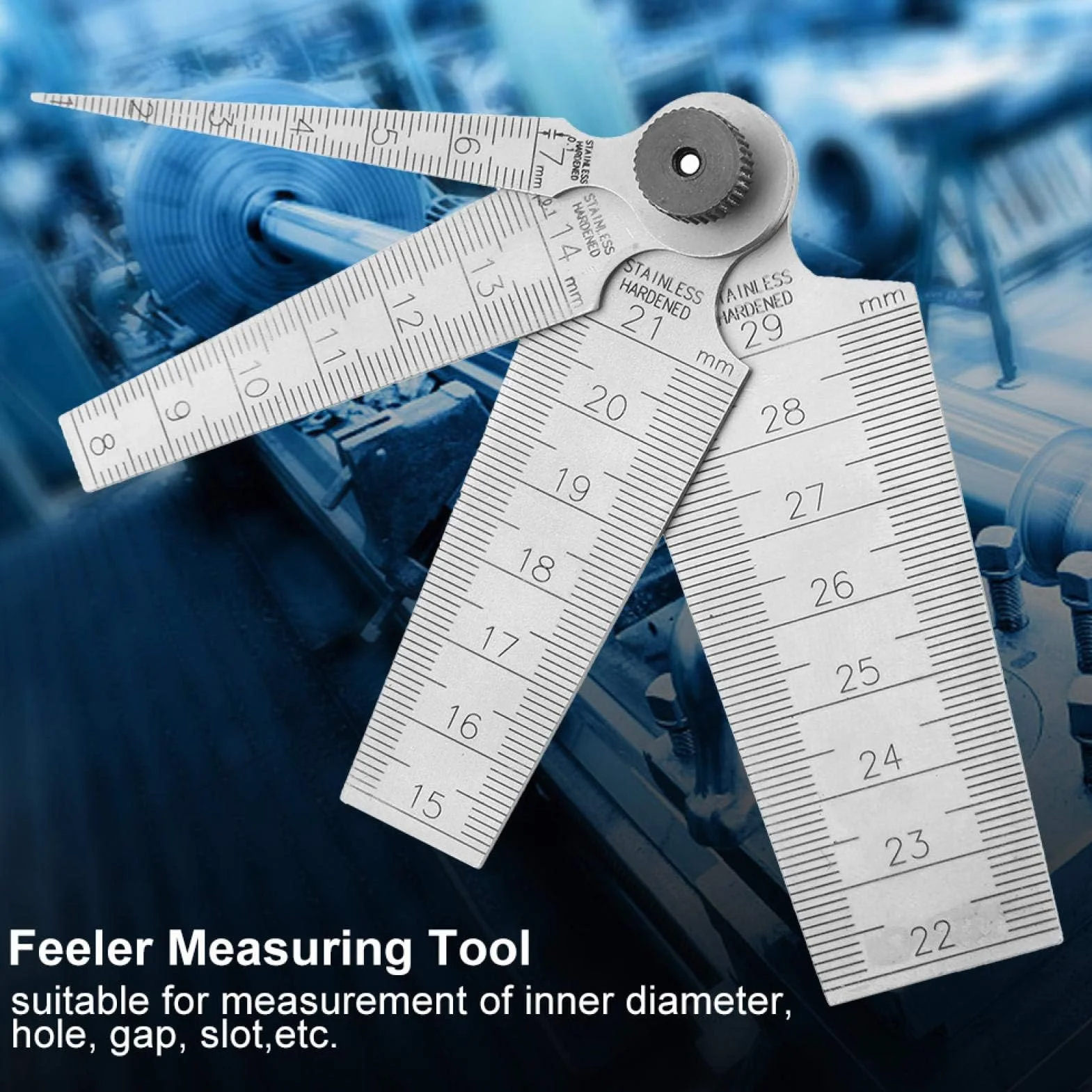 Calibro Conico, 1 Set Spessimetro per Saldatura in Acciaio Inossidabile Righelli Strumento di Ispezione del Foro Dimensione del Foro Gage Spessimetro Strumento di Misurazione Gap Gage
