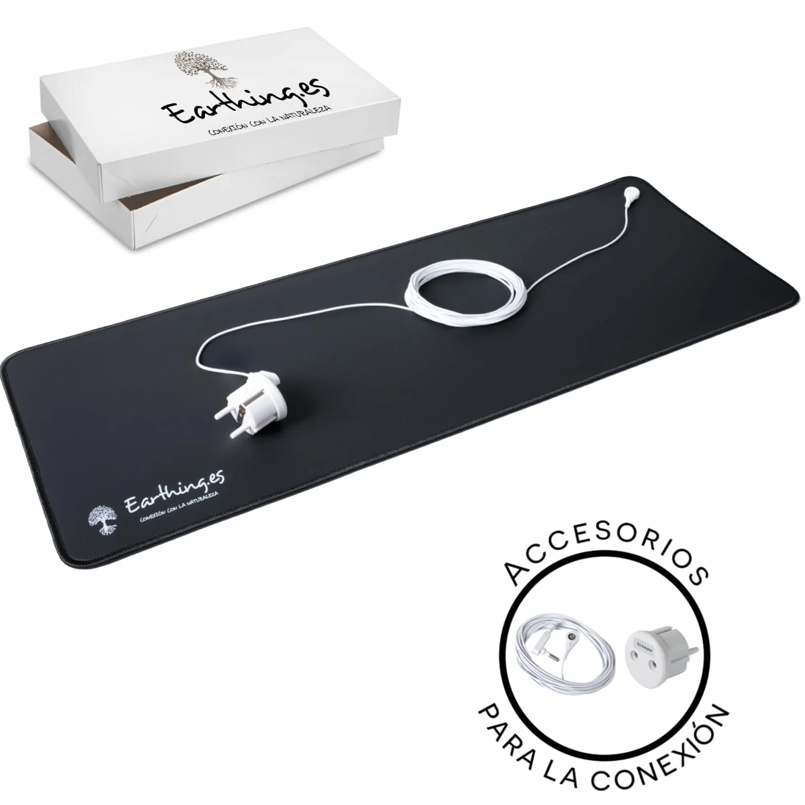 Tappetino Earthing Grounding per Connessione a Terra – Riduzione Stress, Miglioramento Sonno ed Equilibrio Energetico – Salute Naturale da Casa o Ufficio