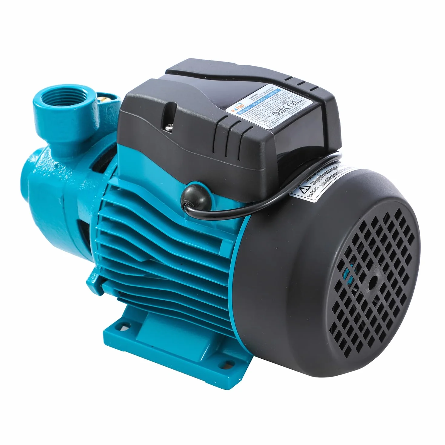 KATSU Elettropompa Periferica 1 HP 220V Pompa per Acqua Periferica Centrifuga Elettrica Industriale Per Acqua Pulita, per Giardini di Casa, Laghetti e Fattorie 151116