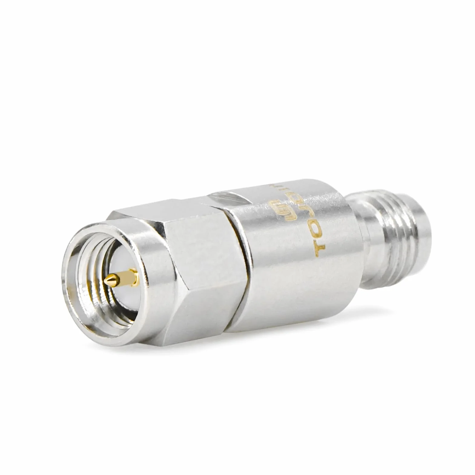 TOJOIN 12,4 GHz 20 dB RF attenuatore coassiale 2 W 50 Ohm SMA maschio a femmina RF coassiale SMA Attenuatore, regolatore di attenuazione fisso, 2 attenuatori in rame