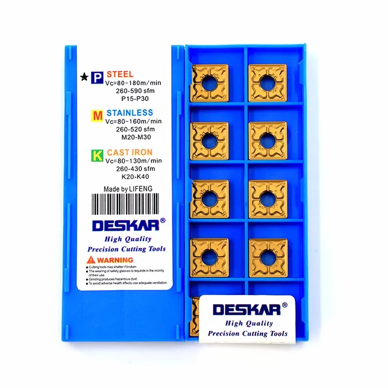 Deskar SNMG SNMG12 SNMG1204 SNMG1204 SNMG120408 TM SNMG120408-TM LF9018 Lama di tornitura quadrata