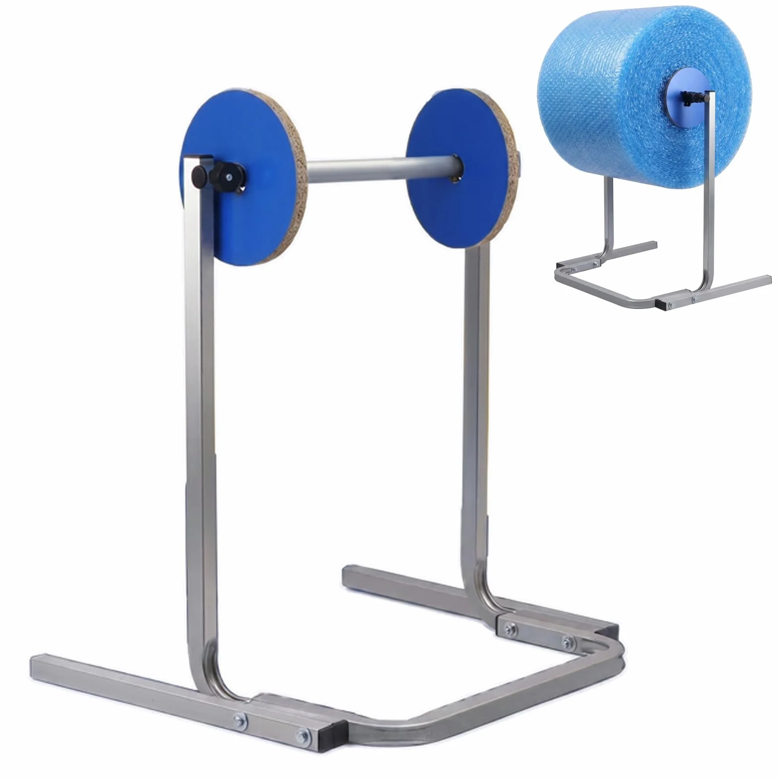 Dispenser manuale da tavolo per rotolo di pluriball, supporto pieghevole in schiuma per cuscino a bolle per imballaggio, trasloco e spedizione
