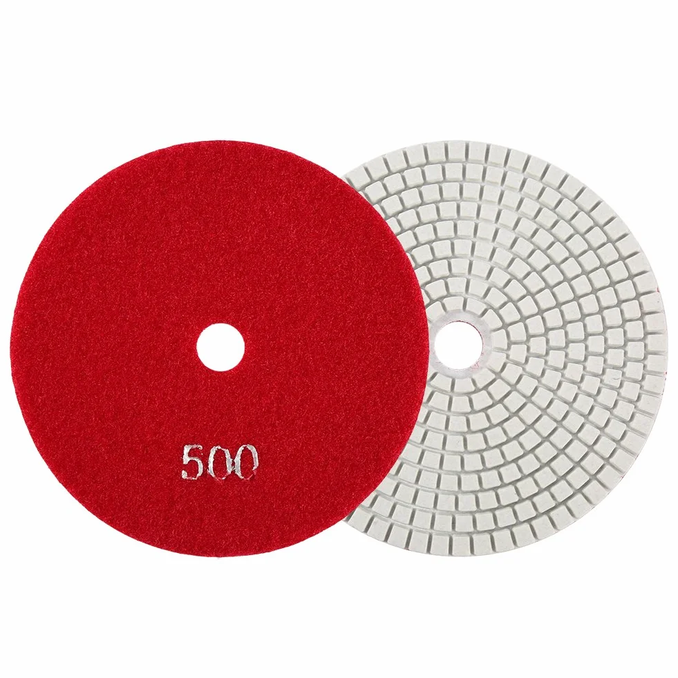 5pollici / 125mm Platorelli per Lucidatura Bagnata Diamante Lucidatura Pad, Lucidatura Disco Ruota Pad Accessori per Lucidatura in Pietra,Marmo di Granito(500)