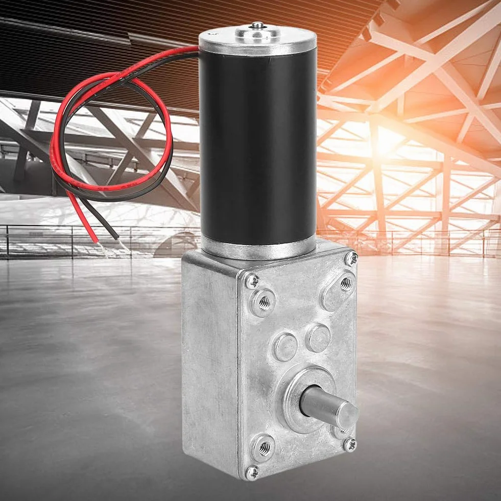 Motoriduttore a vite senza fine 12V 10RPM 8mm