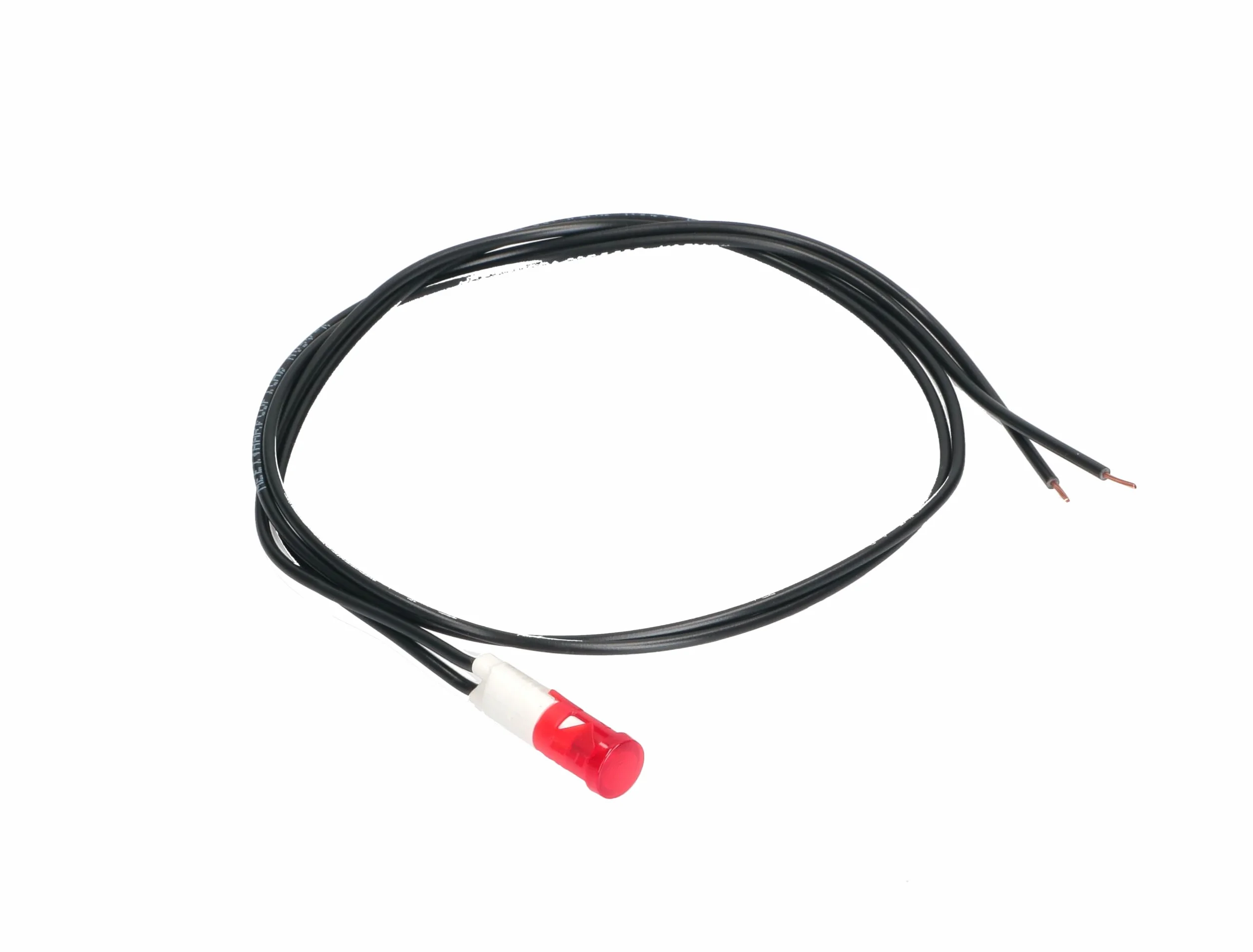 Spia luminosa rossa 250V 90° Ø8,5mm 600mm per forno cucina
