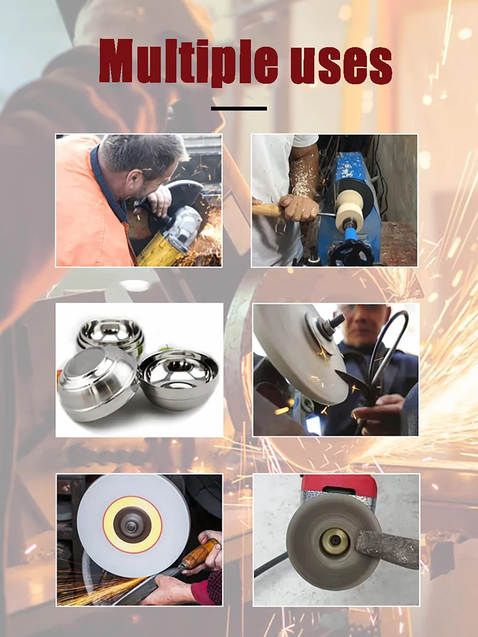 Mola Abrasiva Da Banco Disco Abrasivo 150mmx32mmx20mm 100 Grit Lucidatura Pietra Metallica