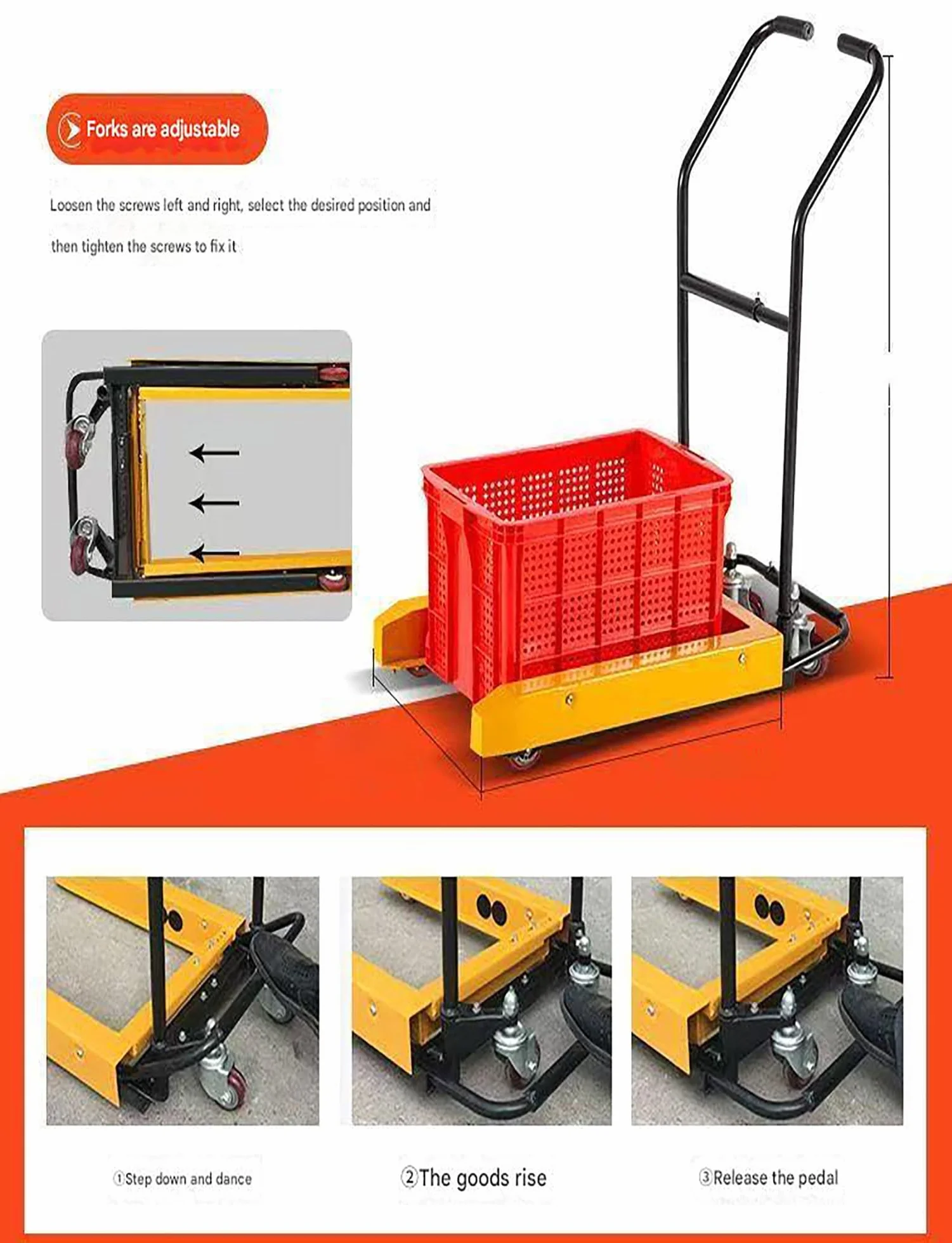 Forche for carrelli elevatori manuali, transpallet, transpallet standard commerciali for oggetti pesanti di piccole e medie dimensioni(80cm)