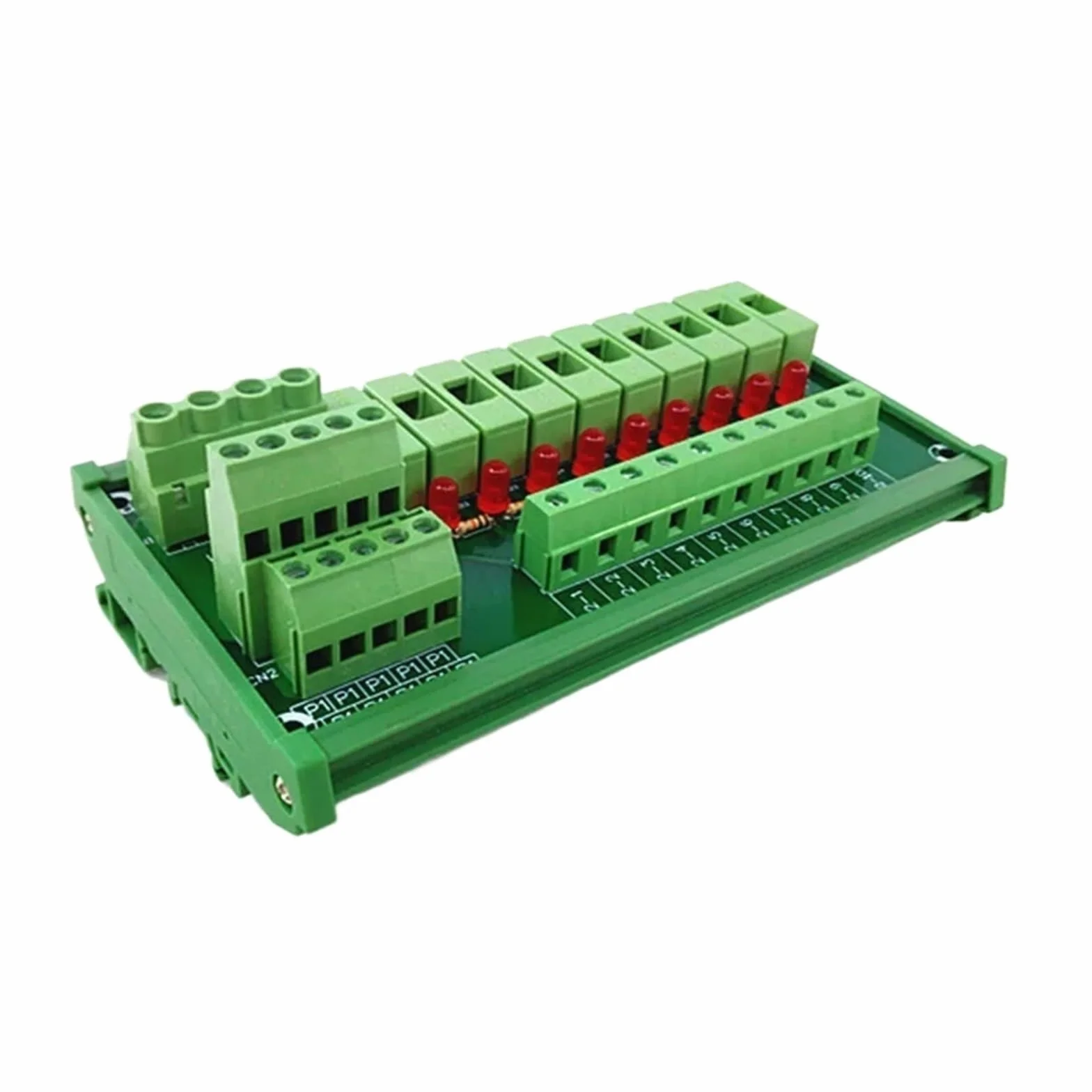 Modulo relè PLC Modulo fusibile, modulo di distribuzione dell'alimentazione con fusibile a 10 posizioni for montaggio su guida DIN