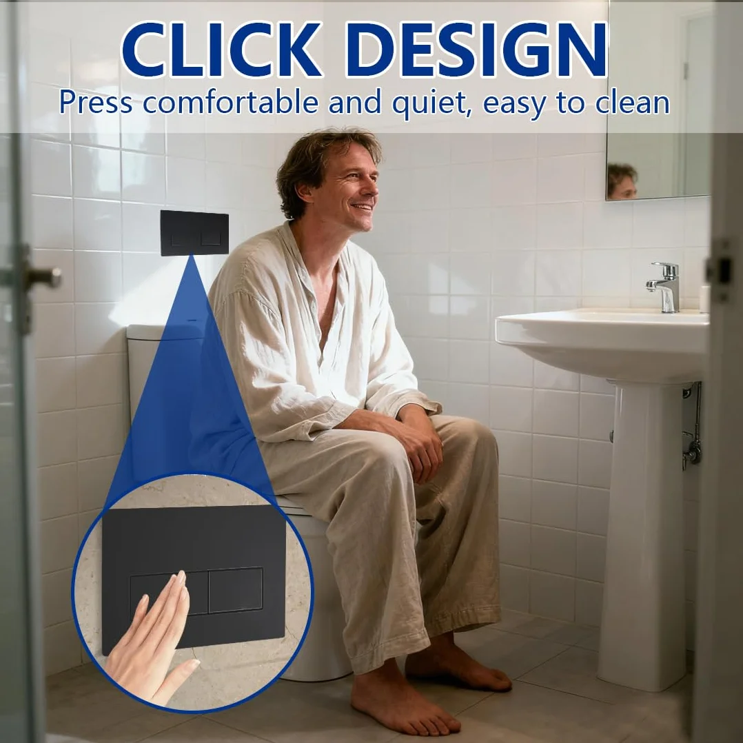 Geberit Sigma 01 Placca Di Comando Wc Doppio Scarico Nero Piastra Di Ricambio