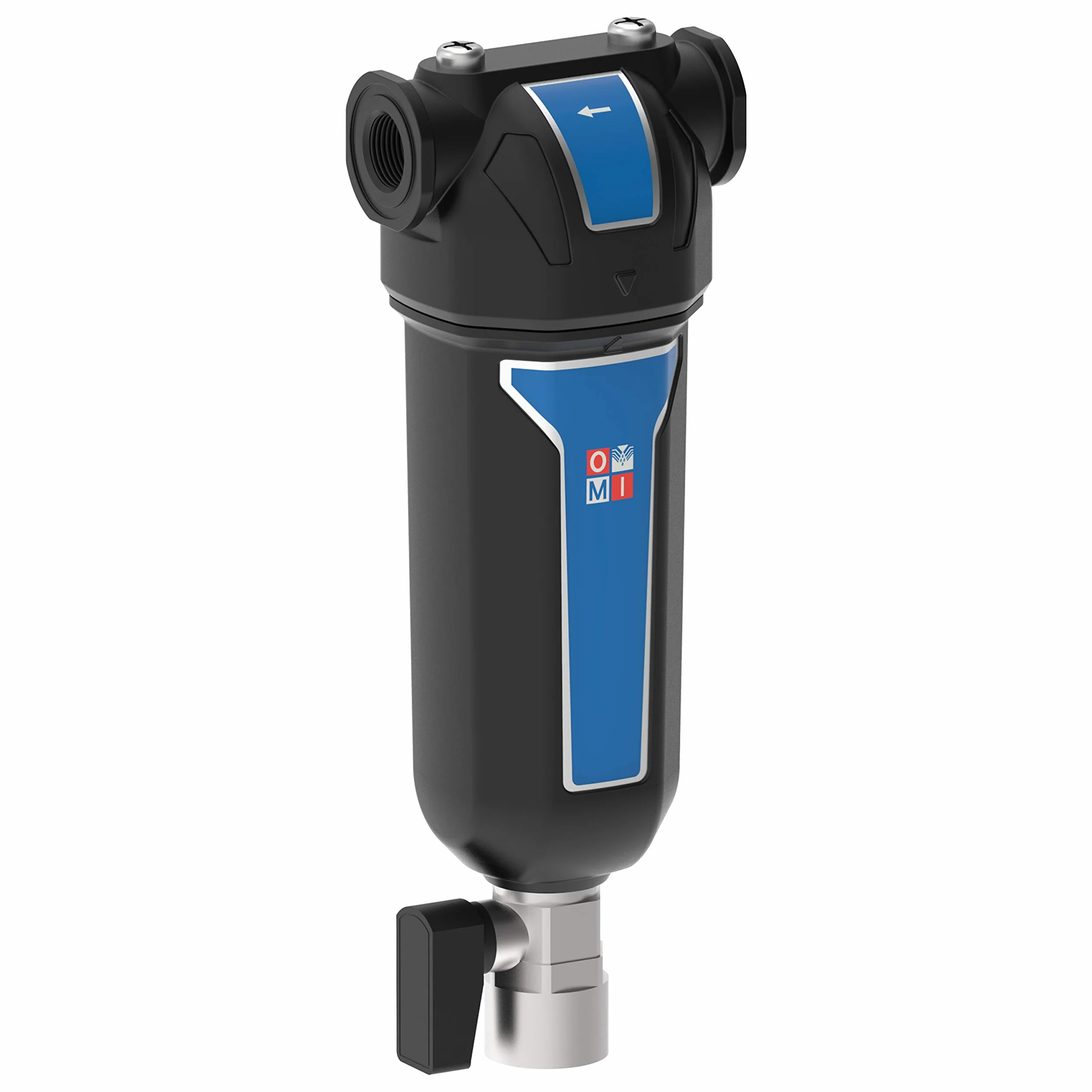 OMI Separatore di condensa SA040AF Separatore a ciclone da 667 l/min 1/2” 17 bar Nero e Blu 212x76 mm 1 elemento