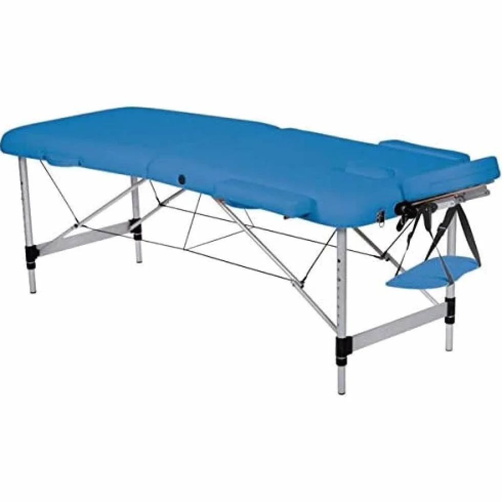 Gima 44021 Lettino da Massaggio in Alluminio a 2 Sezioni, Blu