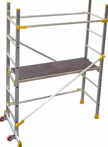 TRABATTELLO IN ALLUMINIO CON PIANO E RUOTE - HMAX 2.90MT - MAURER