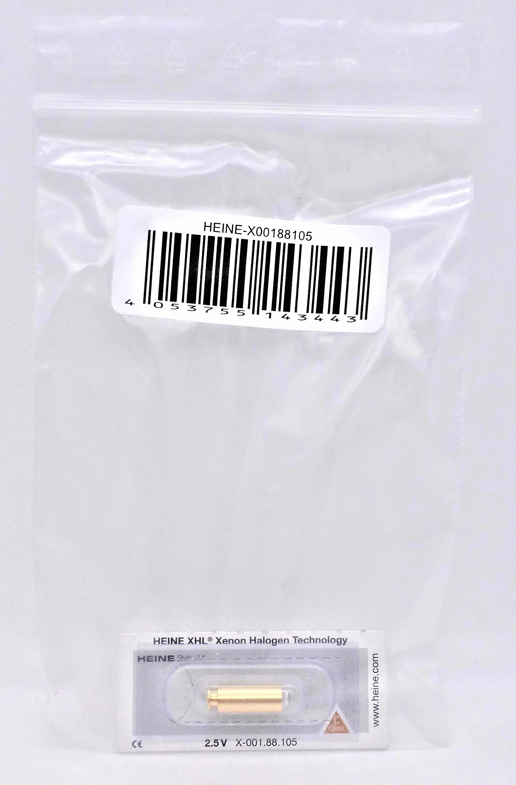 Heine 105 2.5V Lampadina per Otoscopi F.O. Mini 3000