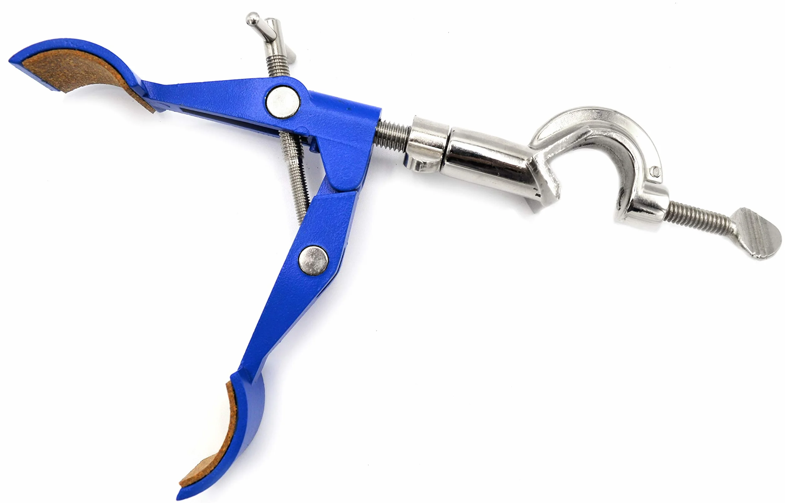 EISCO laboratorio grade metalliche set stand di supporto 8" x 5" 12 mm dia rod 24" l cork foderato buretta pinza boss testa storta ring 2,5" dia