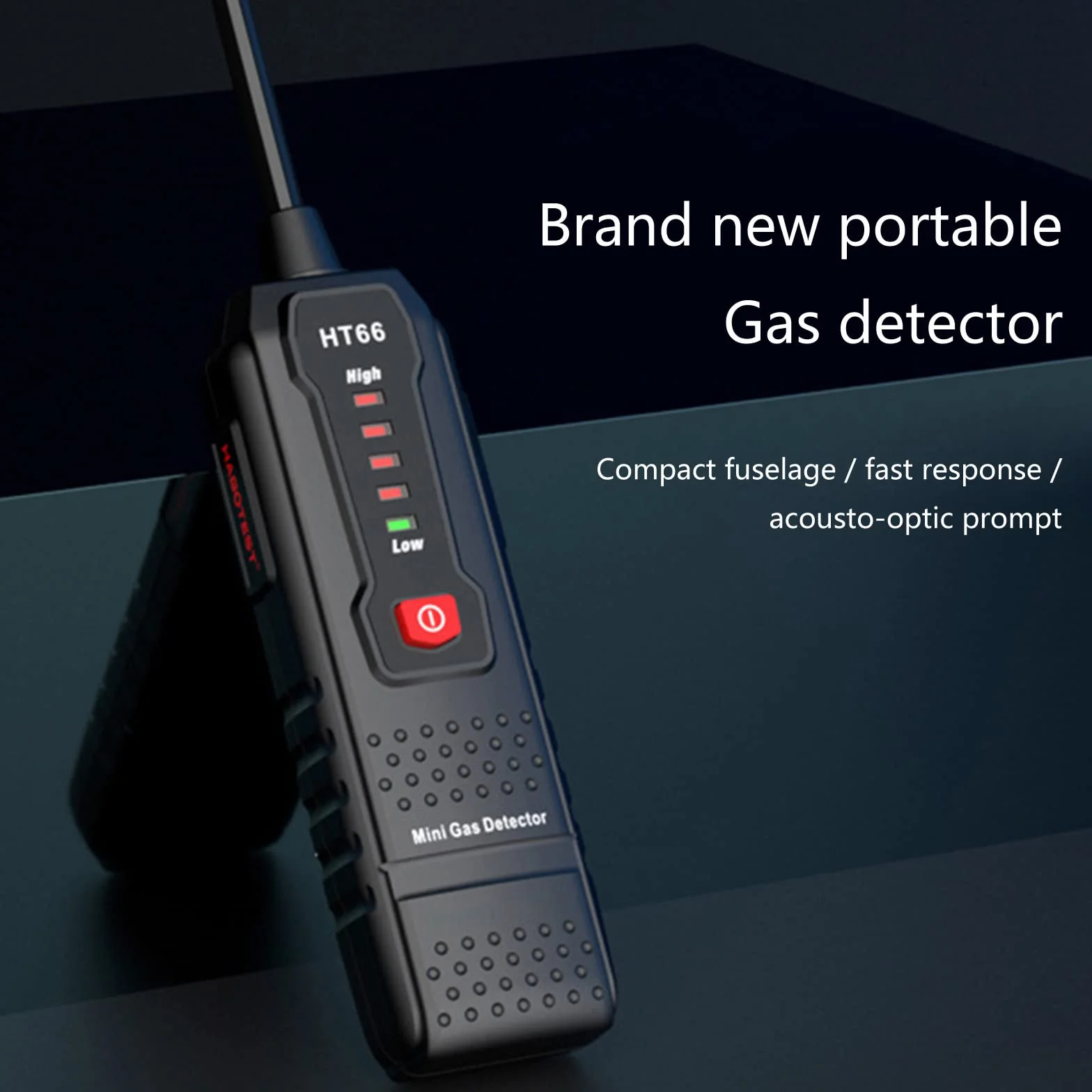 Rilevatore di perdite Tester portatile palmare - Sniffer metano naturale infiammabile 50-1000 ppm con allarme sonoro-visivo Sniffer alimentato a batteria (non inclusa)