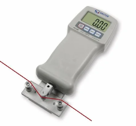 Robust Push/Pull force gauge for simple measurement [Sauter FK 100] with peak hold function, Measuring Range [Max]: 100 N, Readout [d]: 0,04 N