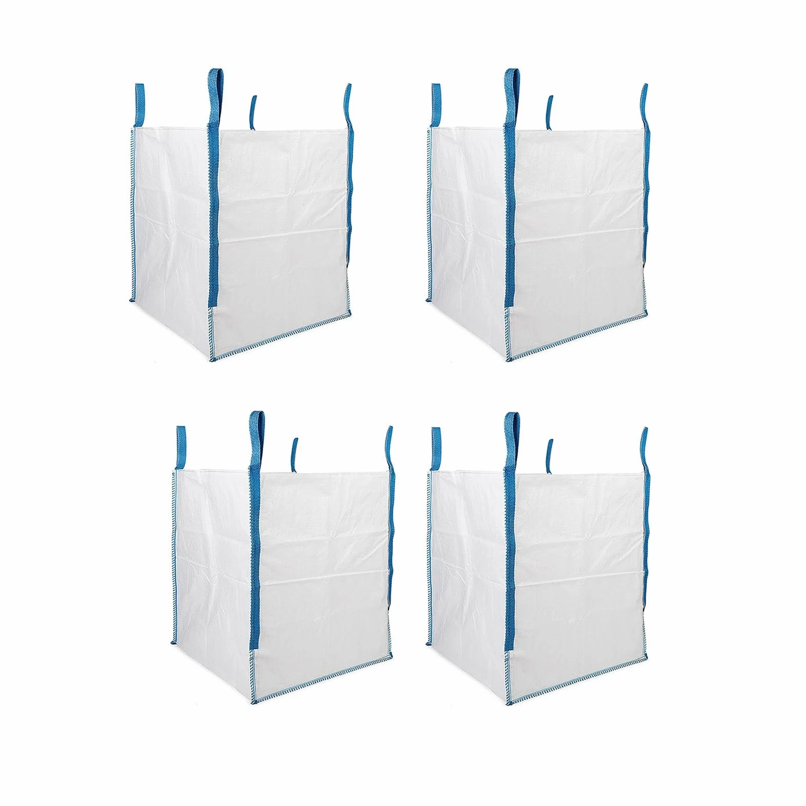 Sacchetti In Tessuto Morbido, Sacchi For Contenitori Resistenti All'usura, Sacchi For Rifiuti In Polipropilene For Forni For Demolizioni E Costruzioni, For Materiali Da Costruzione(4PCS,100*100*100)