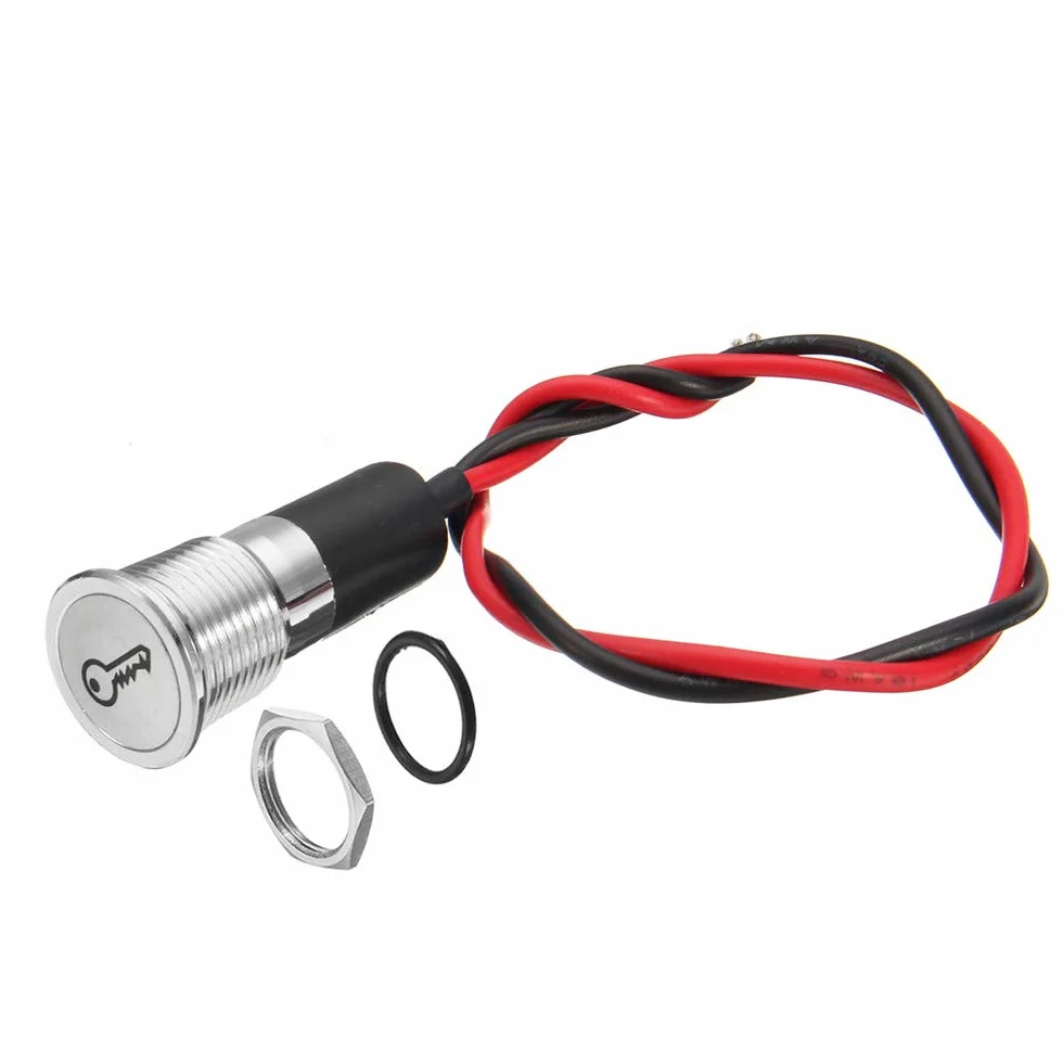 EsportsMJJ 12 8mm LED cruscotto Spia indicatore luminoso con linea e simbolo per la barca auto - #1