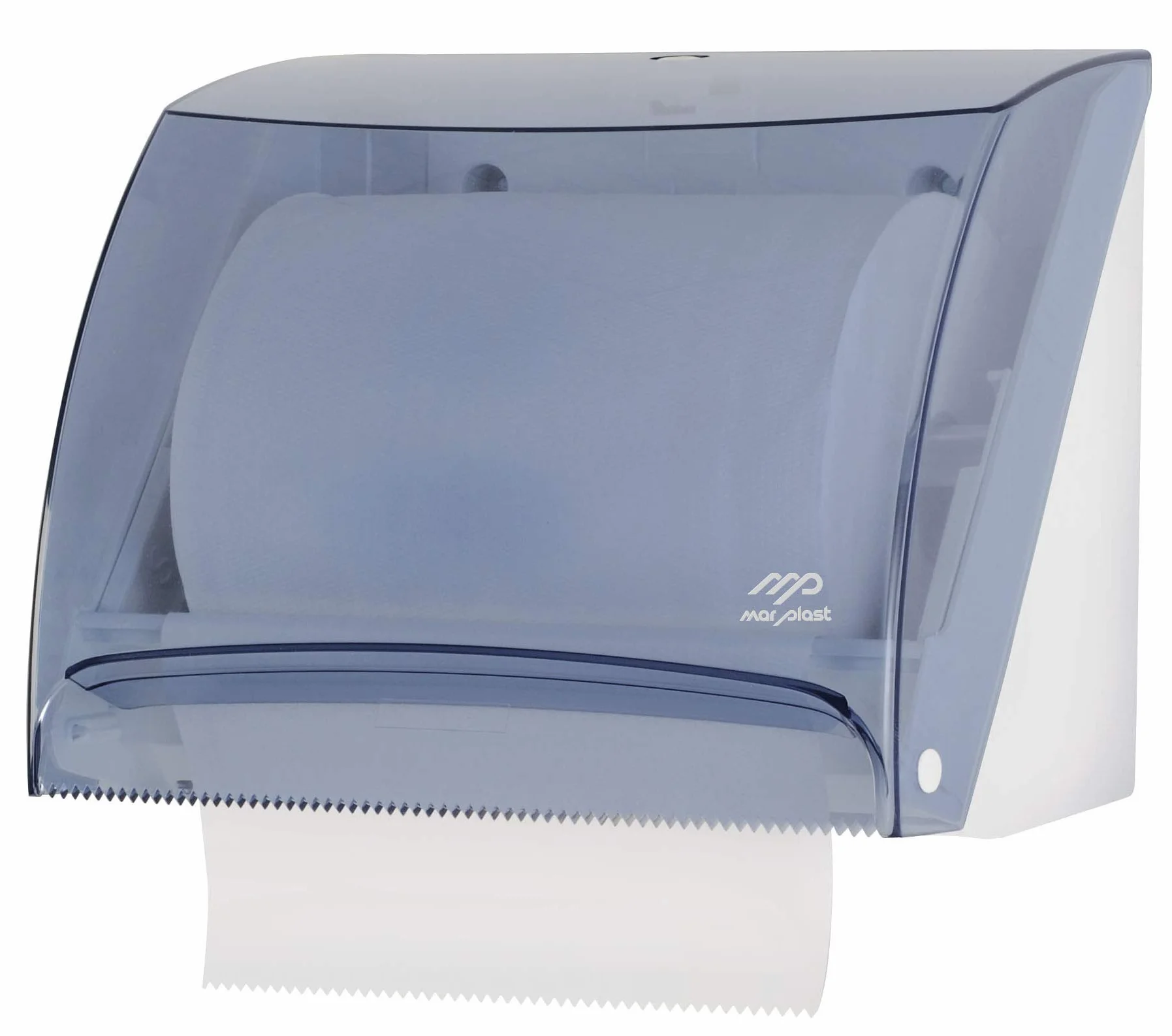Mar Plast Dispenser per Carta Asciugamani Trasparente A Muro Combi per Fogli in Carta O Rotolo