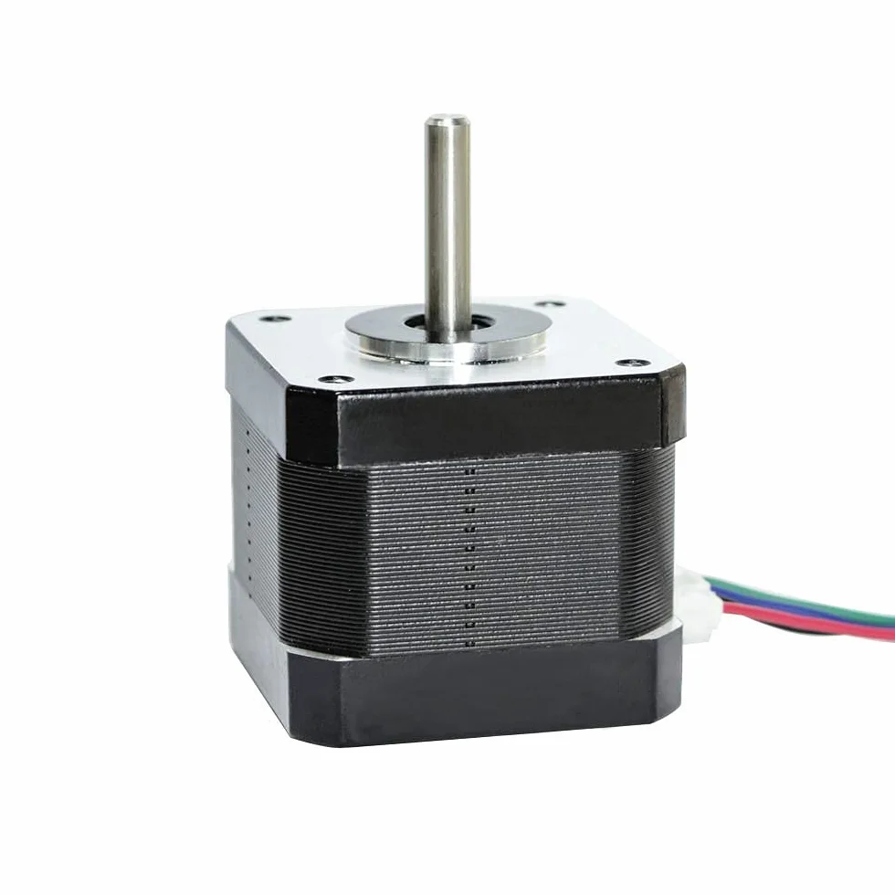Nema 17 motore passo-passo 5PCS 42 x 38 mm 1.5A-3.8V 2 fasi 4 fili 1.8 gradi con 39 pollici cavo per Creality CR-10 10S Ender 3 stampante 3D/CNC estrusore e asse Y