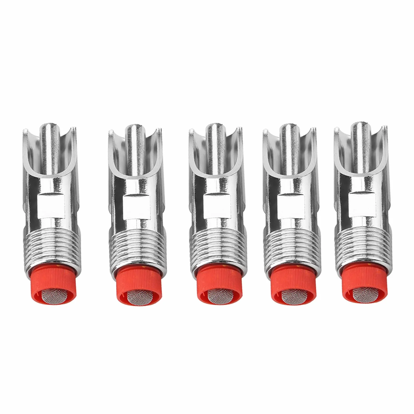 Garosa Abbeveratoio Automatico per Maiali in Acciaio Inox 75x21mm, Bevitore a Capezzolo per Suini, Bovini e Anatre, Idrico Automatico per Animali, 5 Pezzi