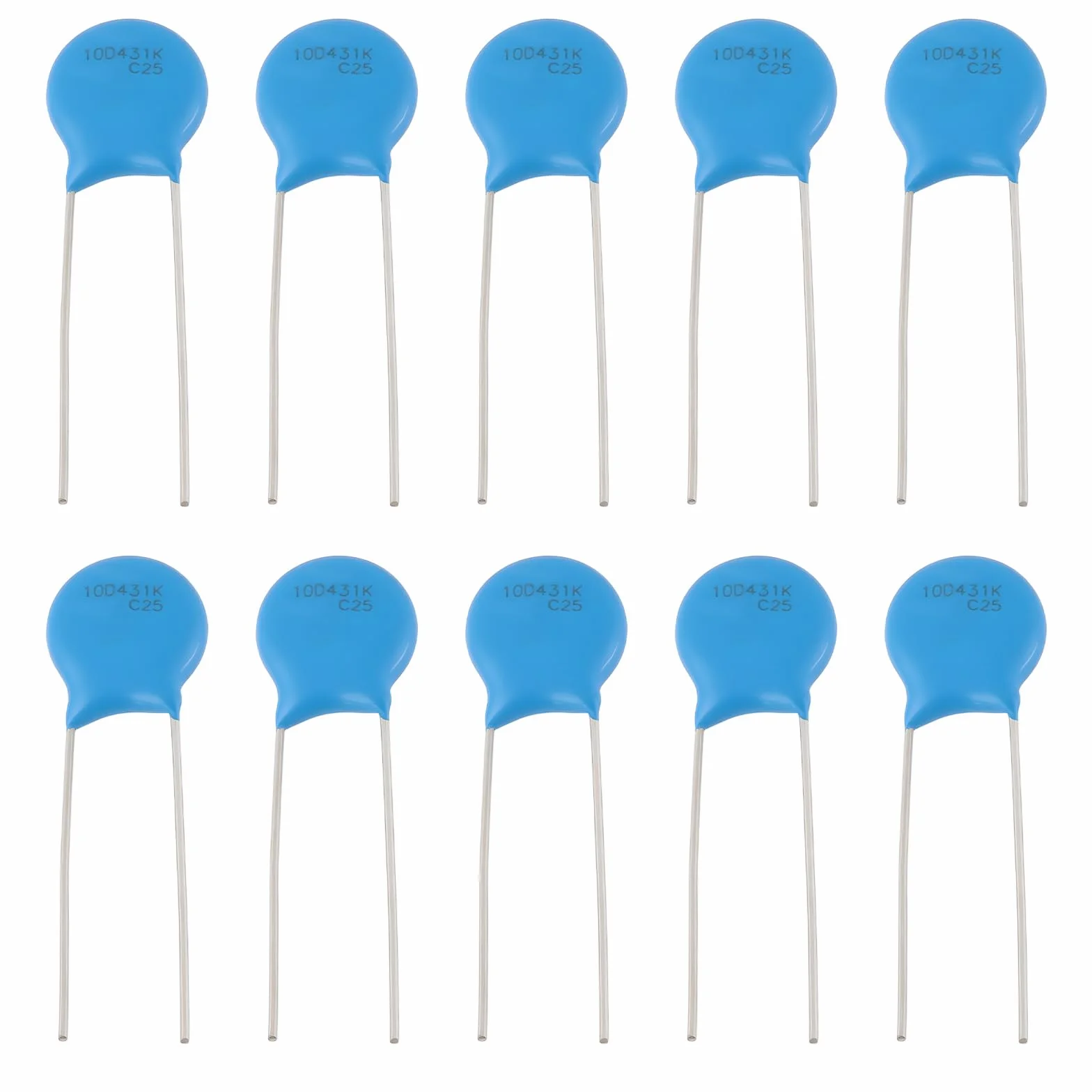 Varistore A Inserimento Diretto In Metallo 2 Pin 275 V CA 350 V CC B72210S0271K101